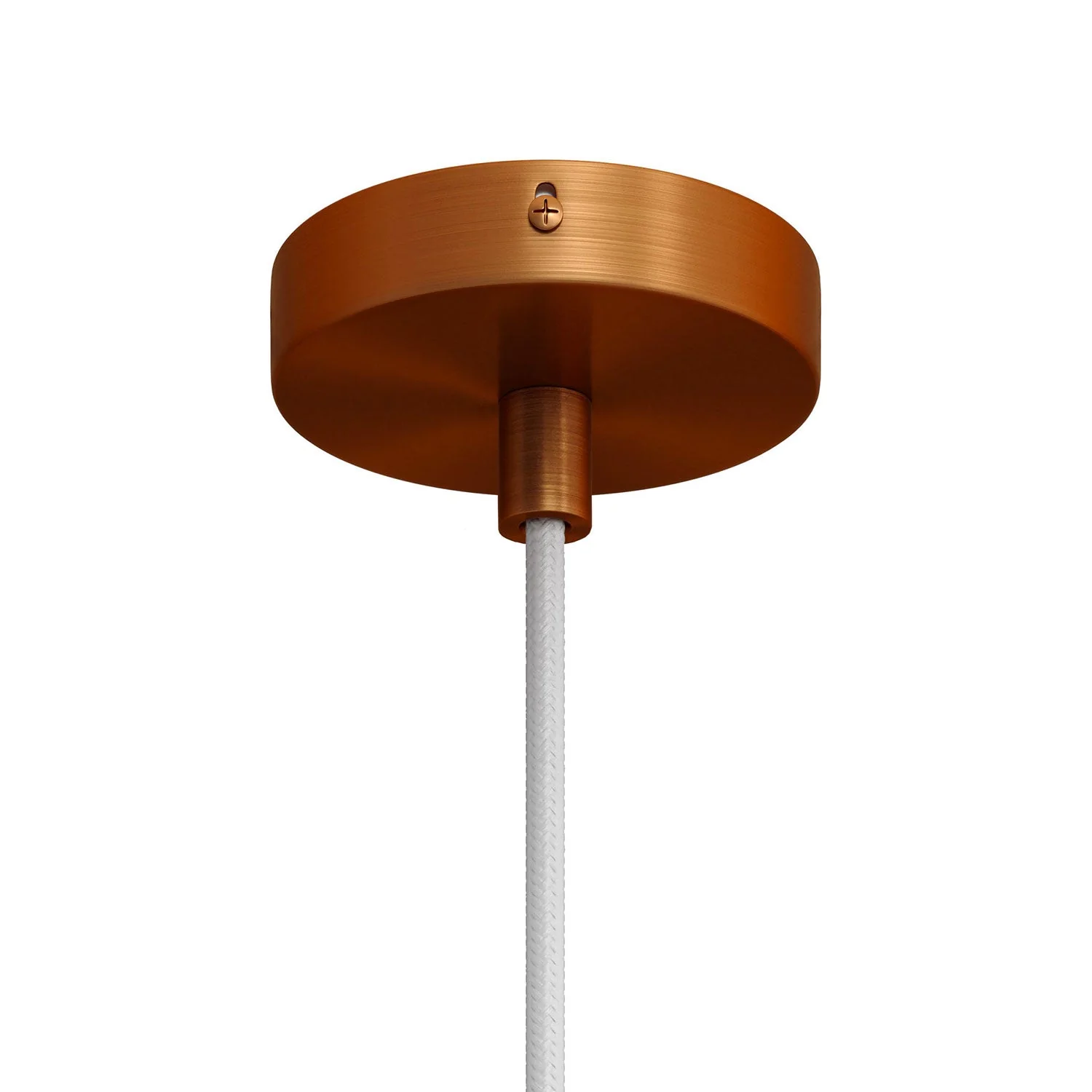 Mini-Baldachinset zylindrisch aus Metall mit 1 mittigem Loch – Satin-Kupfer - Image 5