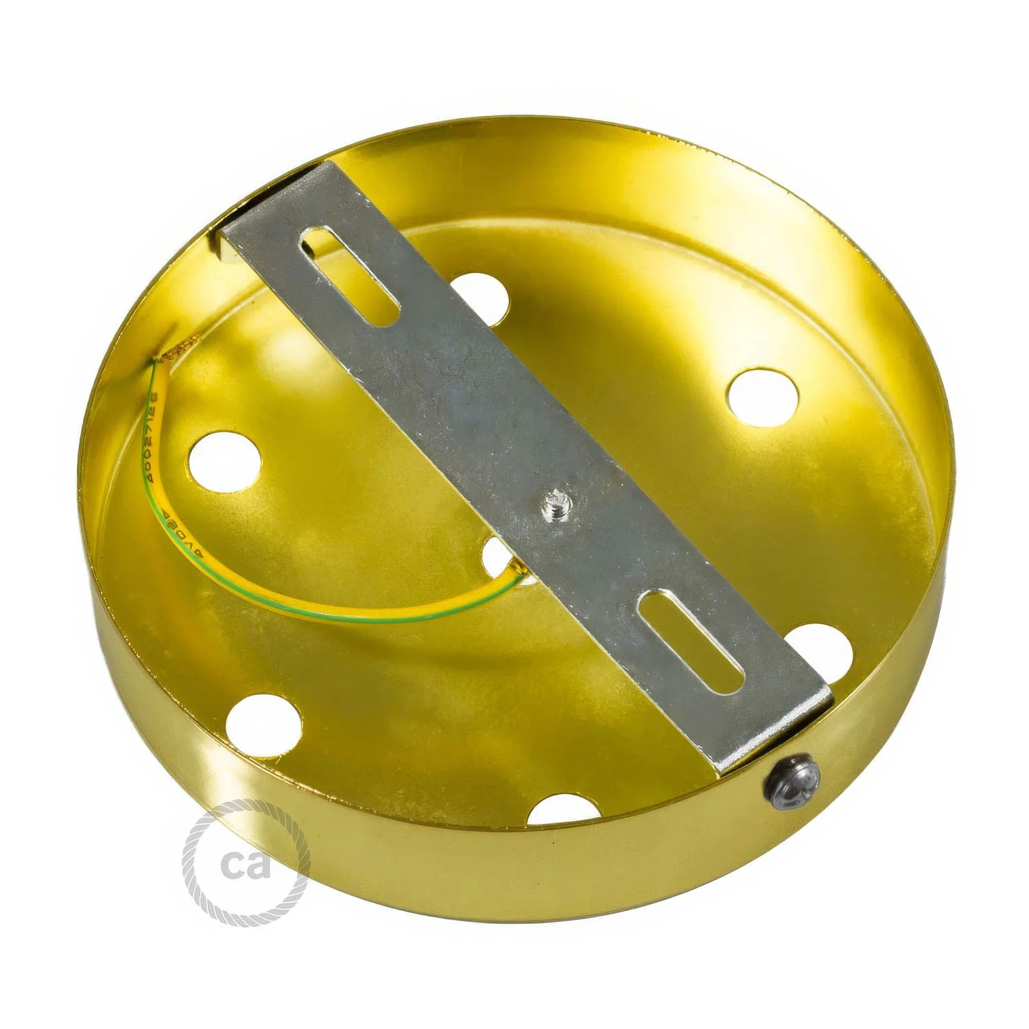 Kit zylindrischer Lampenbaldachin aus Metall mit 7 Löchern – Messing - Image 9