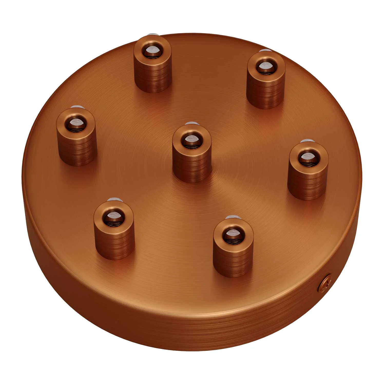 Zylinderförmiges Metallbaldachin-Set mit 7 Löchern – Satinierter Kupfer - Image 7