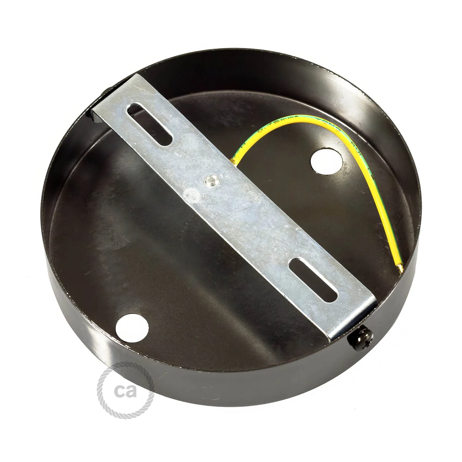 Zylindrischer Metallbaldachin-Kit mit 2 Löchern – Perlschwarz - Image 4