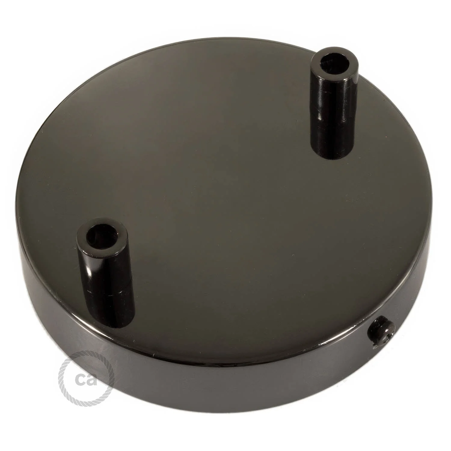Zylindrischer Metallbaldachin-Kit mit 2 Löchern – Perlschwarz - Image 7