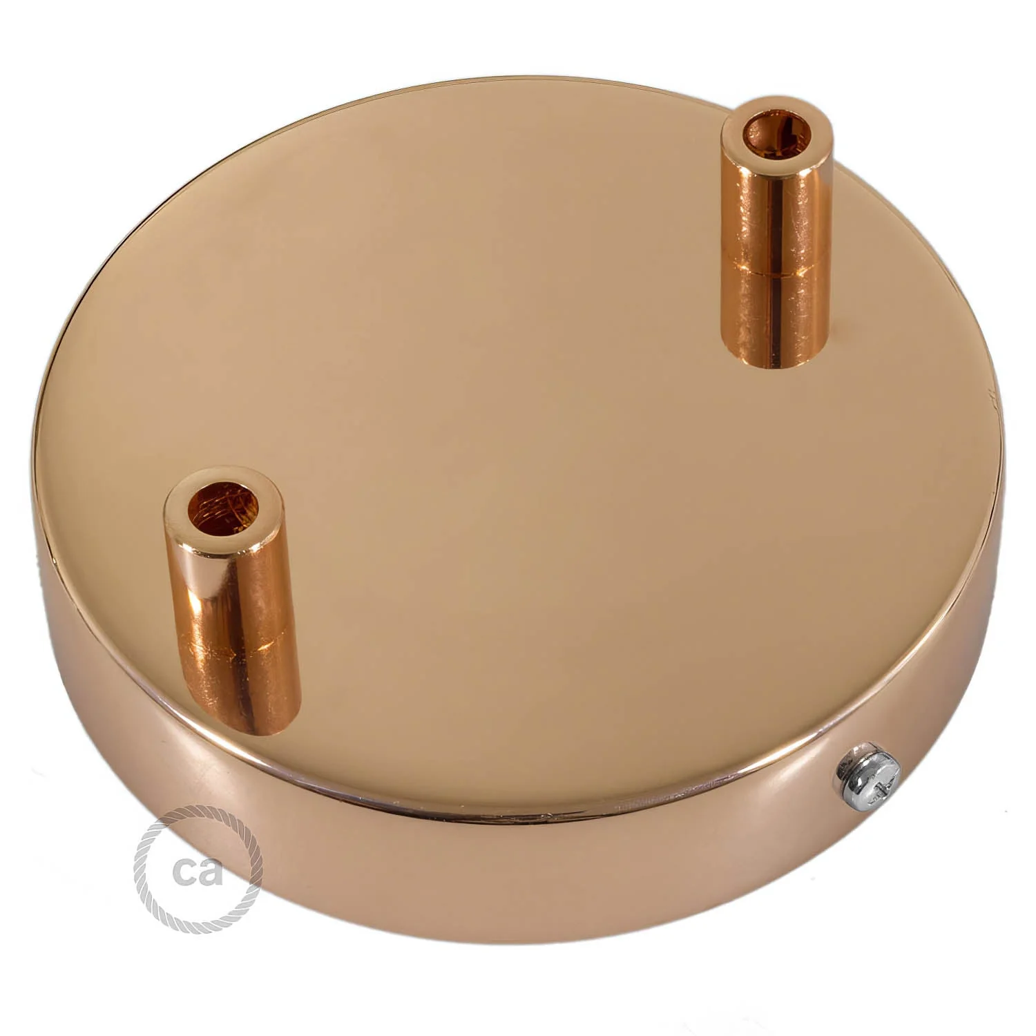 Kit zylindrischer Lampenbaldachin aus Metall mit 2 Löchern - Kupfer - Image 7