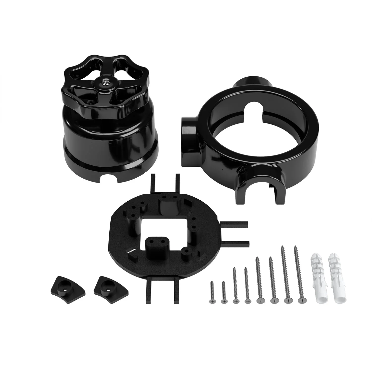 Schalter-/Wechsler-Kit mit Drehknopf und Sockel für Creative-Tubes in schwarzer Porzellan - Image 46