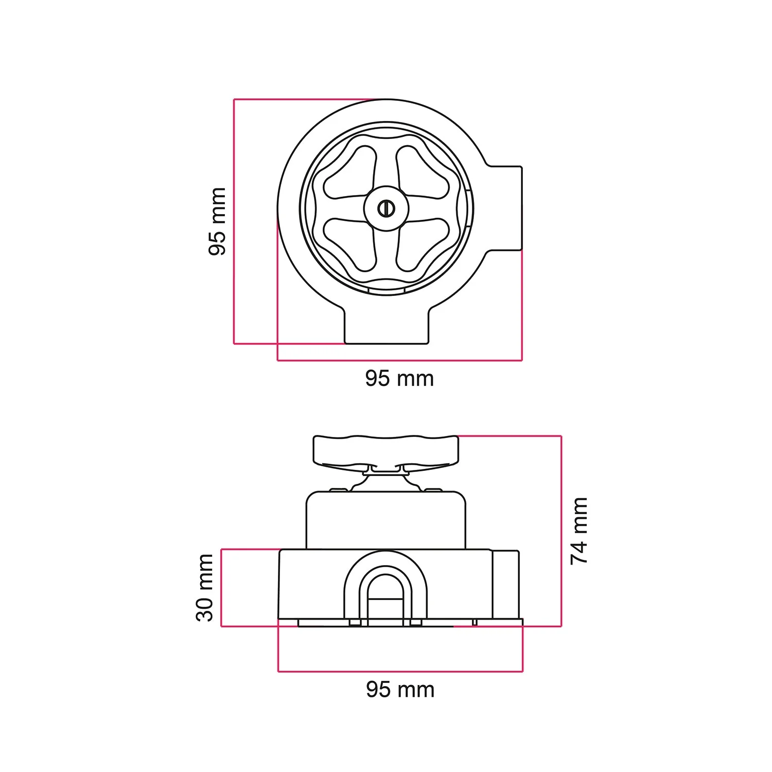 Dreh-/Wechselschalter-Set mit Knauf und Sockel für Creative-Tubes – Weißes Porzellan - Image 13