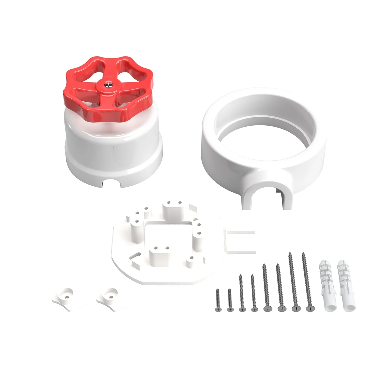 Dreh-/Wechselschalter-Set mit Knauf und Sockel für Creative-Tubes – Weißes Porzellan - Image 51