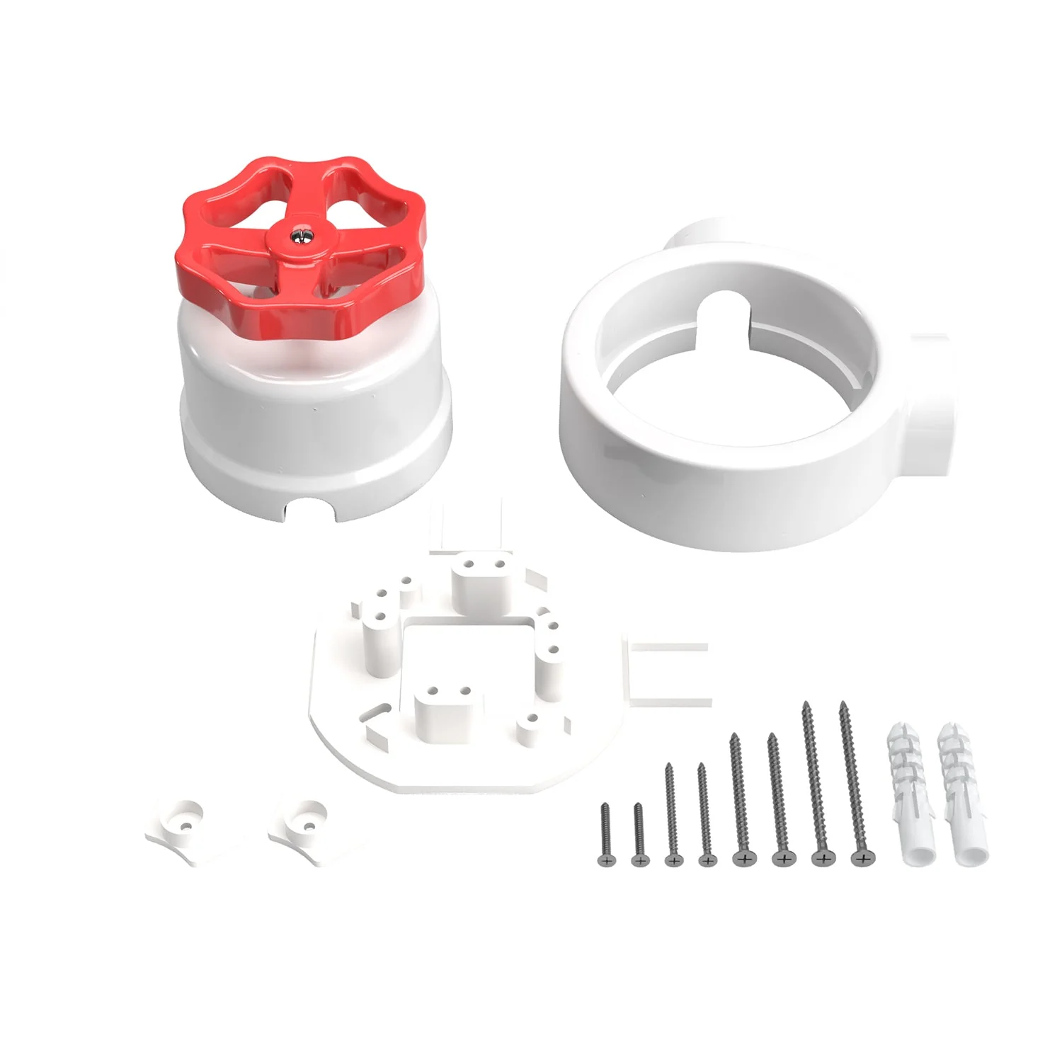 Dreh-/Wechselschalter-Set mit Knauf und Sockel für Creative-Tubes – Weißes Porzellan - Image 56