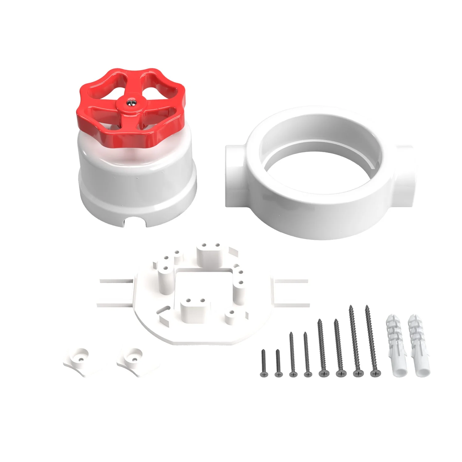 Dreh-/Wechselschalter-Set mit Knauf und Sockel für Creative-Tubes – Weißes Porzellan - Image 61