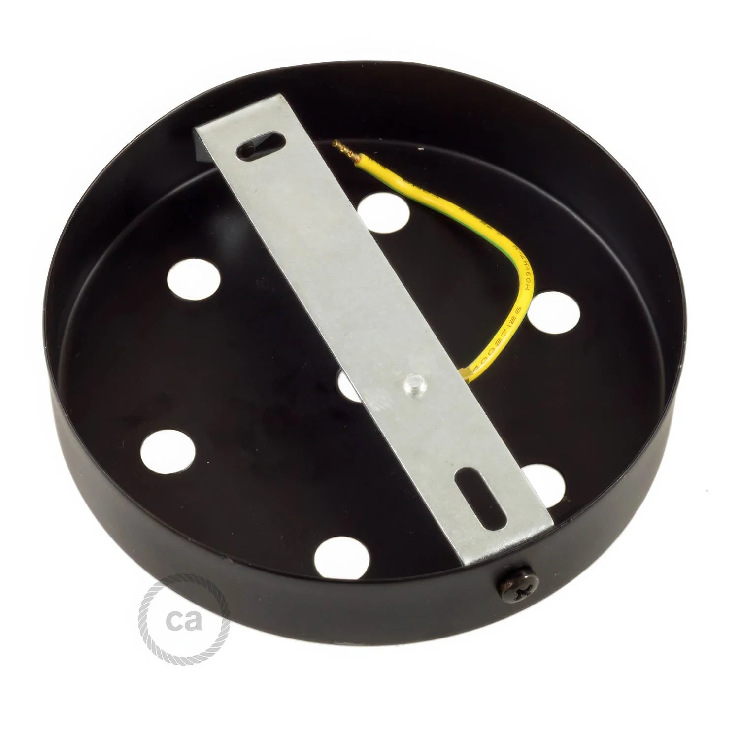 Kit Lampenbaldachin zylindrisch aus Metall mit 7 Löchern – Schwarz - Image 4