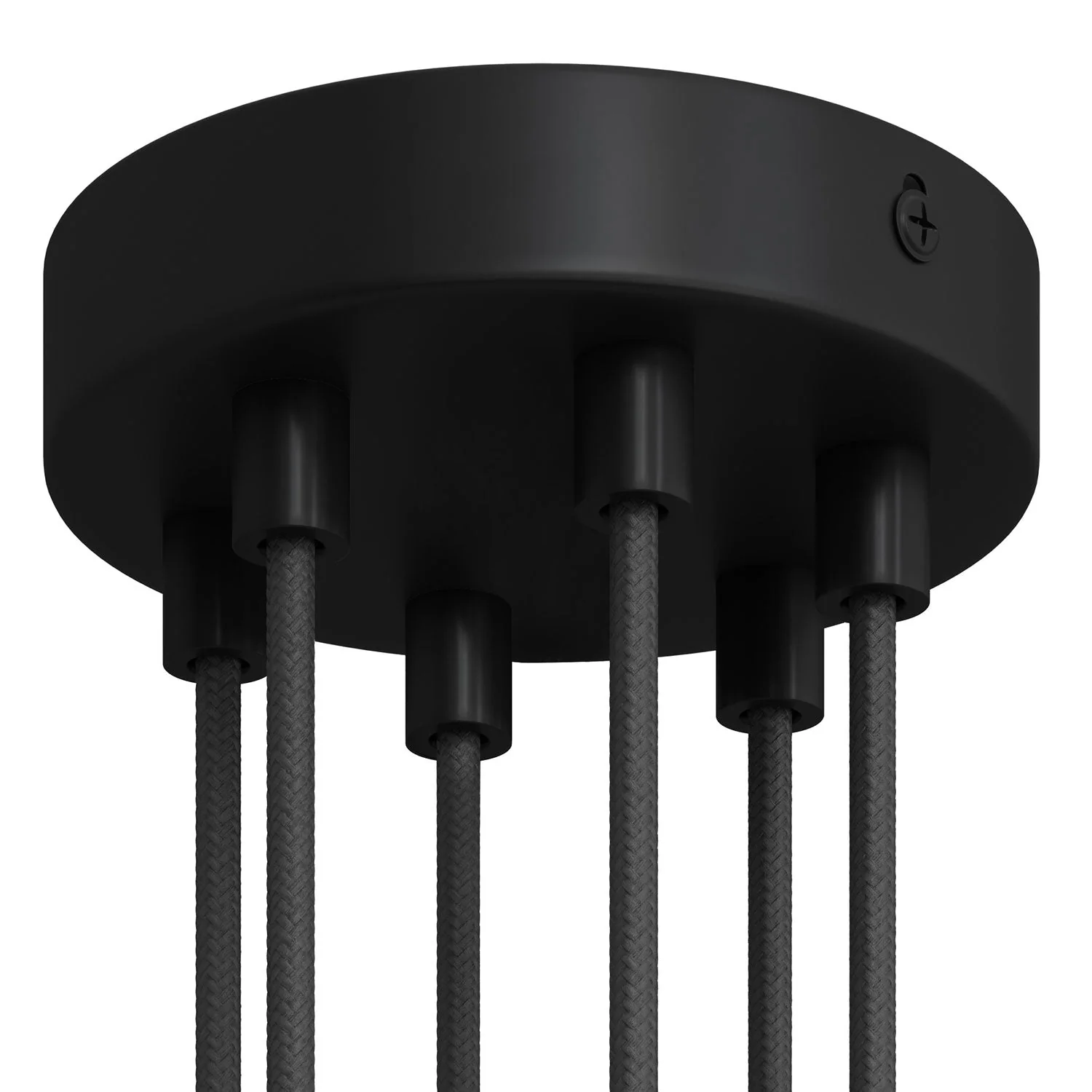 Zylindrischer Baldachin Metall-Kit mit 6 Löchern – Schwarz - Image 4
