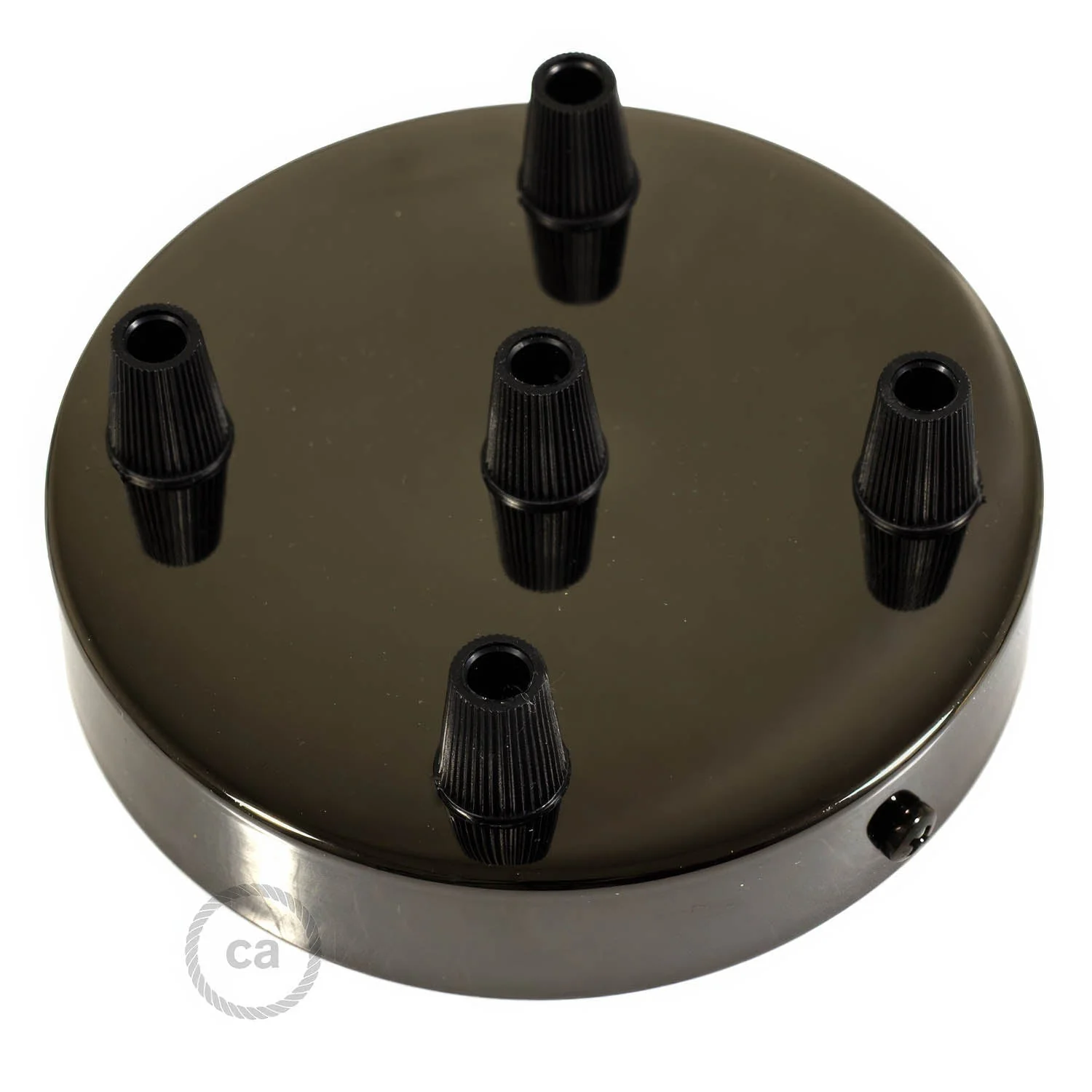 Metall-Zylinderrosetten-Kit mit 5 Löchern – Schwarzperle - Image 2