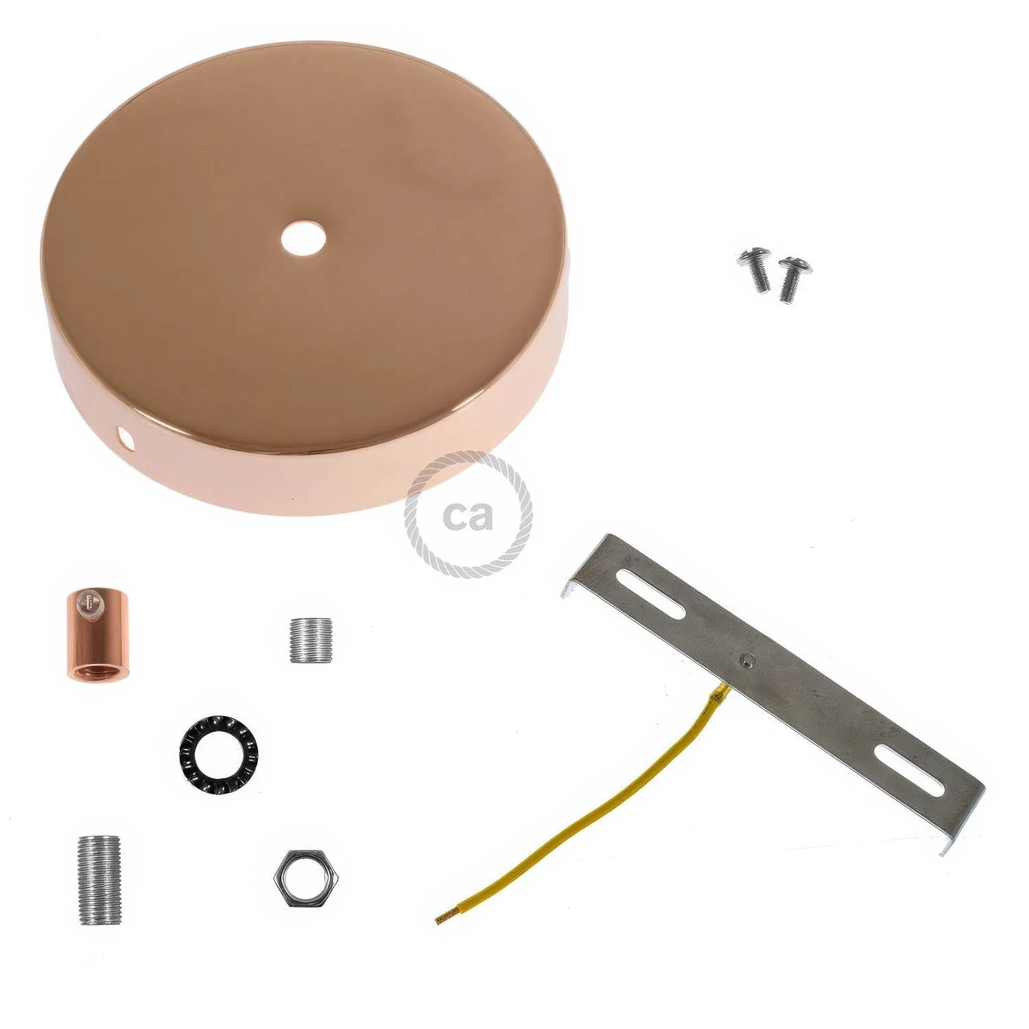Zylindrischer Baldachin aus Metall – Kupfer - Image 8