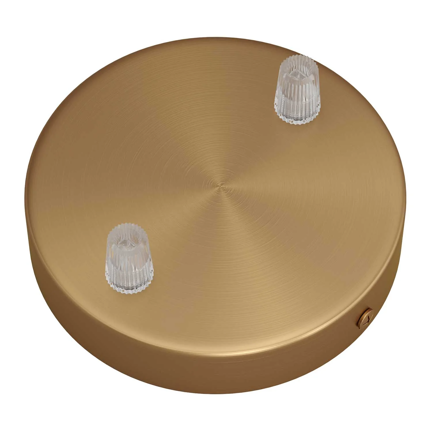 Set für zylindrischen Baldachin aus Metall mit 2 Löchern – Satinbronze - Image 2