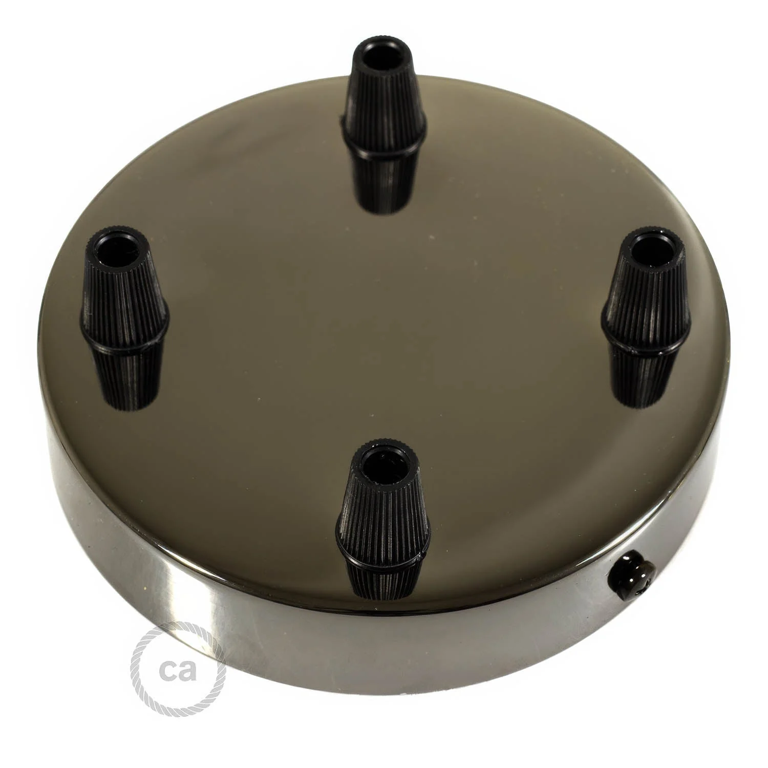 Zylindrisches Metall-Baldachin-Kit mit 4 Löchern - Perlenschwarz - Image 2