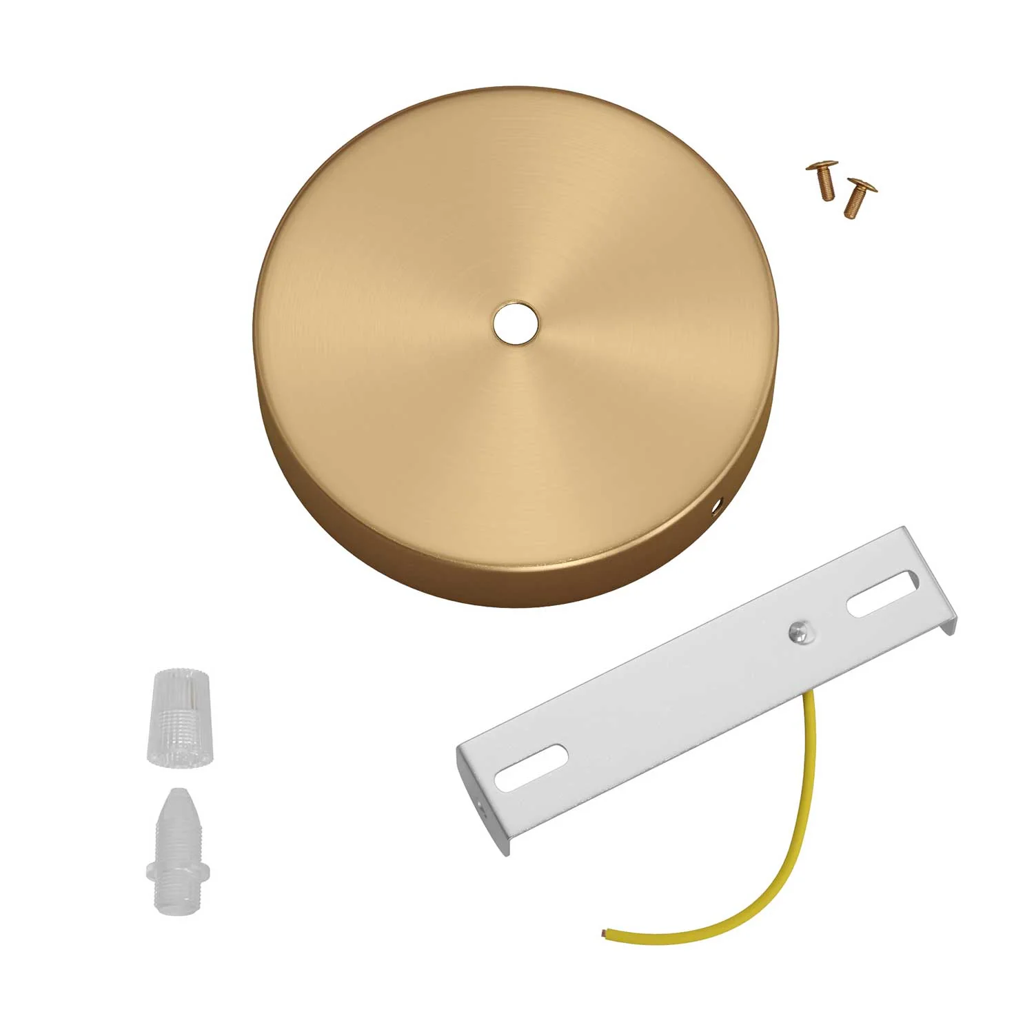 Zylindrisches Deckenrosen-Kit aus Metall – Satiniertes Bronze - Image 3