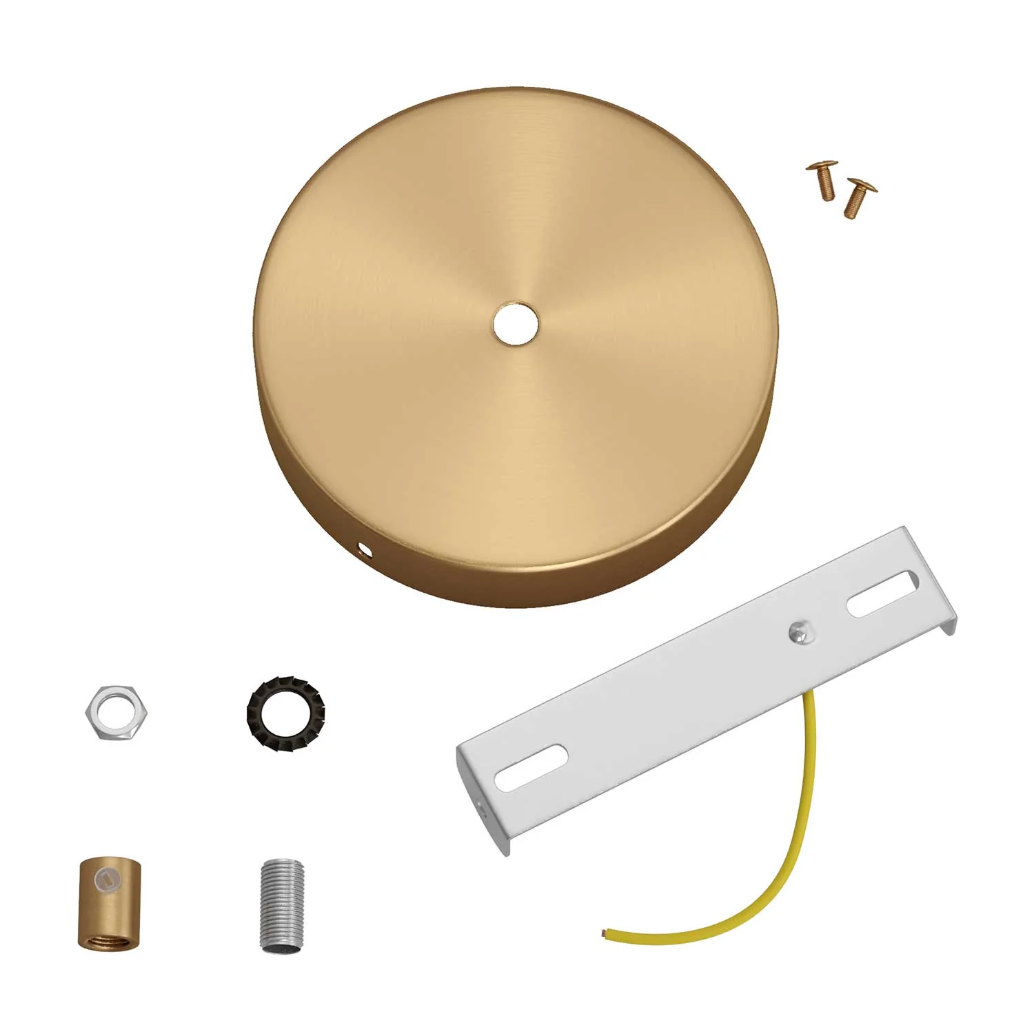 Zylindrisches Deckenrosen-Kit aus Metall – Satiniertes Bronze - Image 8