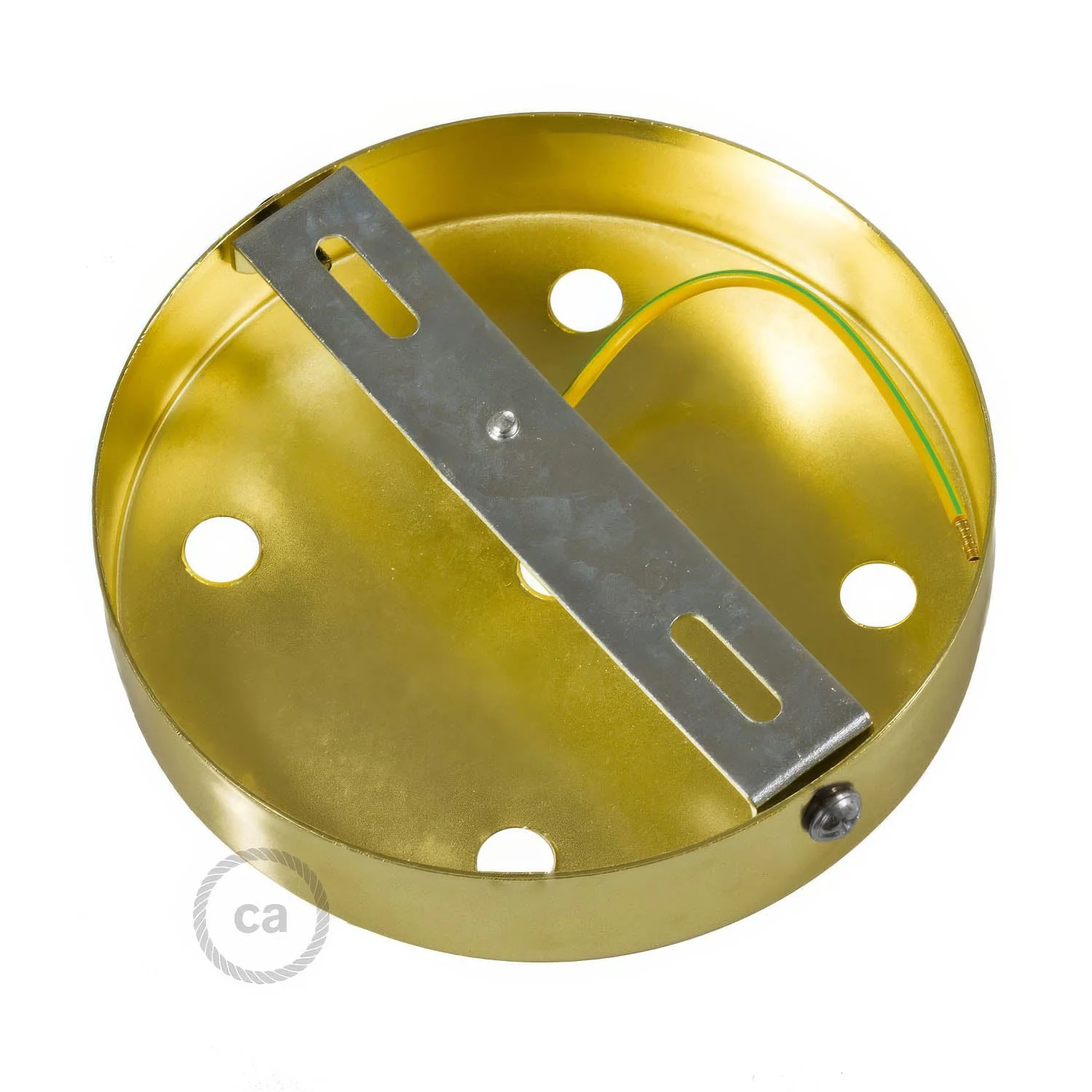 Zylindrisches Lampenbaldachin-Kit aus Metall mit 5 Öffnungen – Satinbronze - Image 4