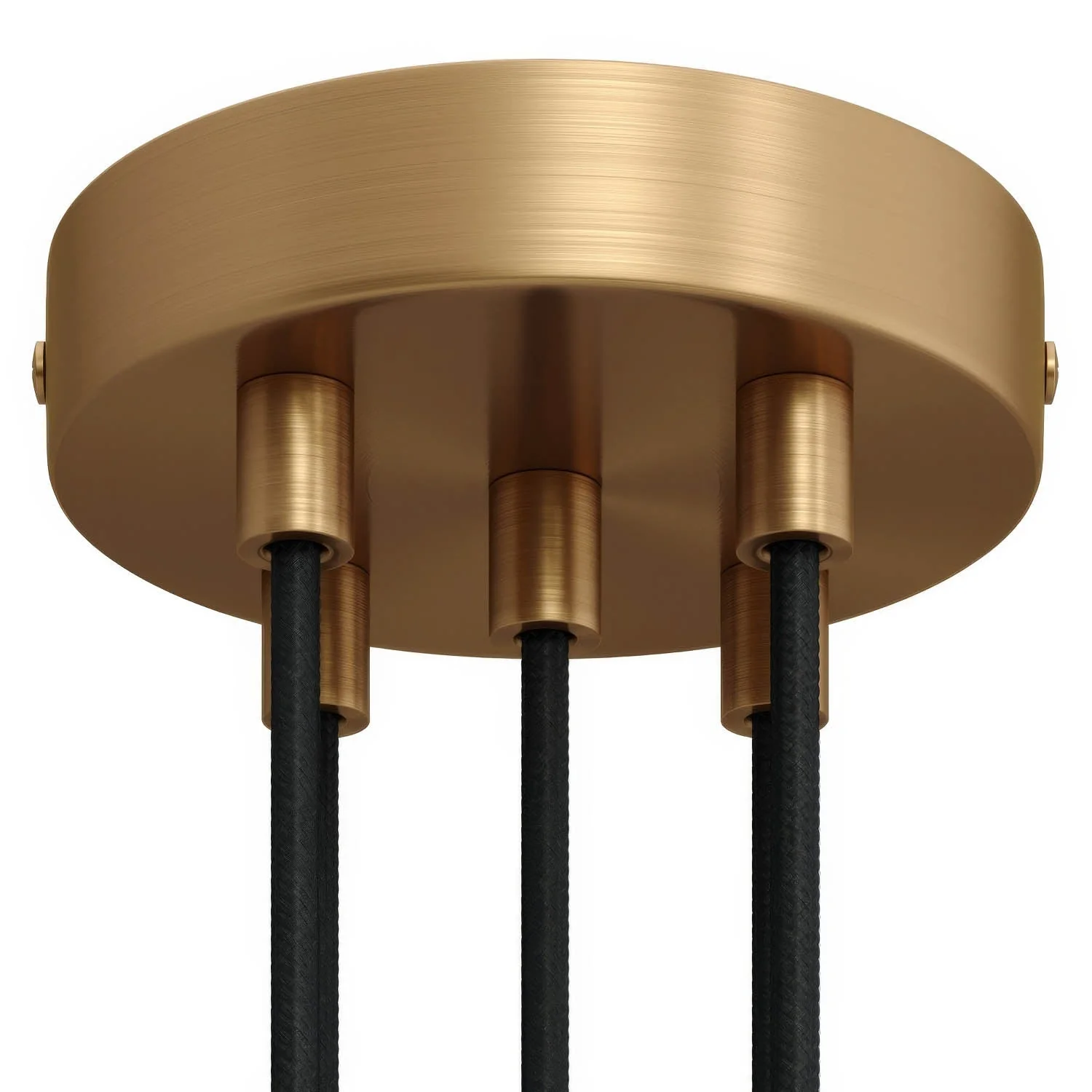 Zylindrisches Lampenbaldachin-Kit aus Metall mit 5 Öffnungen – Satinbronze - Image 6