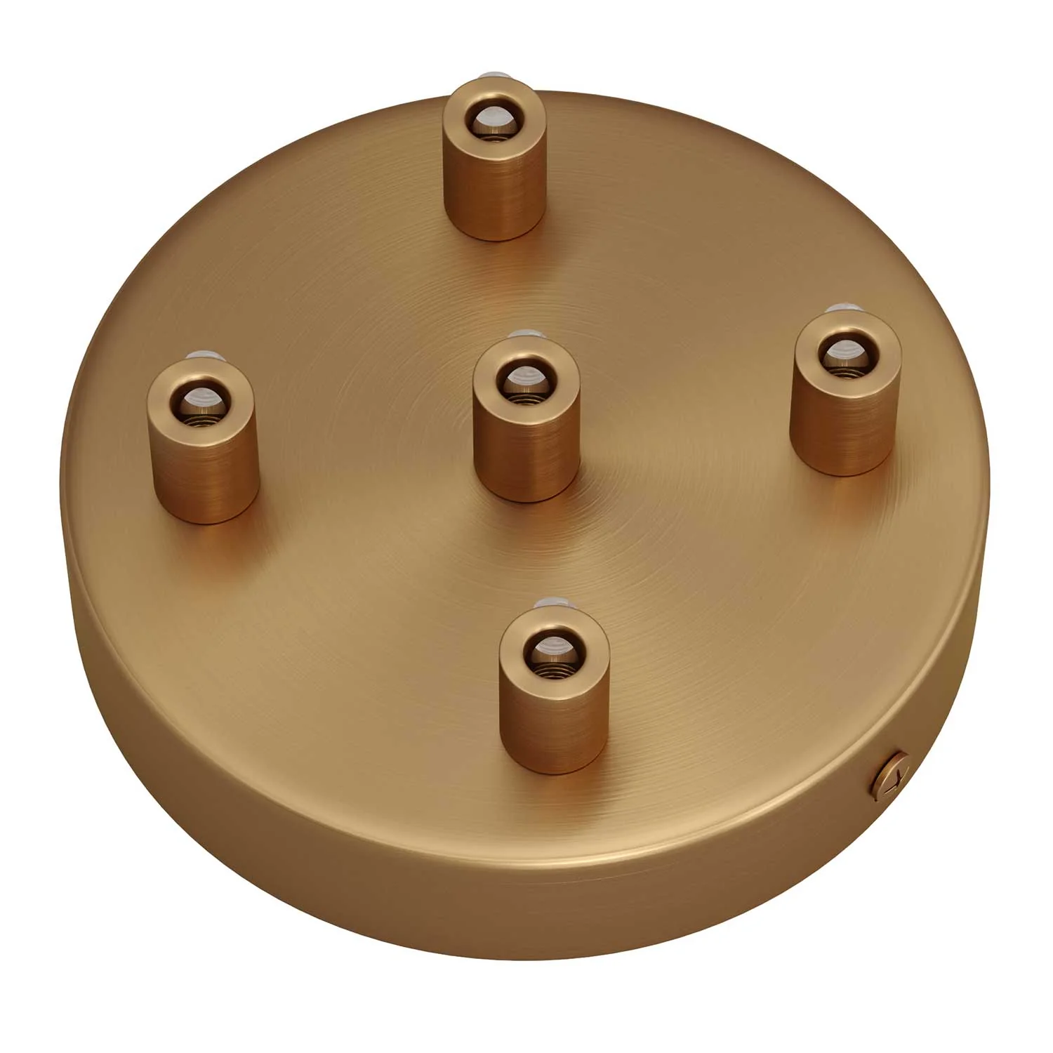 Zylindrisches Lampenbaldachin-Kit aus Metall mit 5 Öffnungen – Satinbronze - Image 7