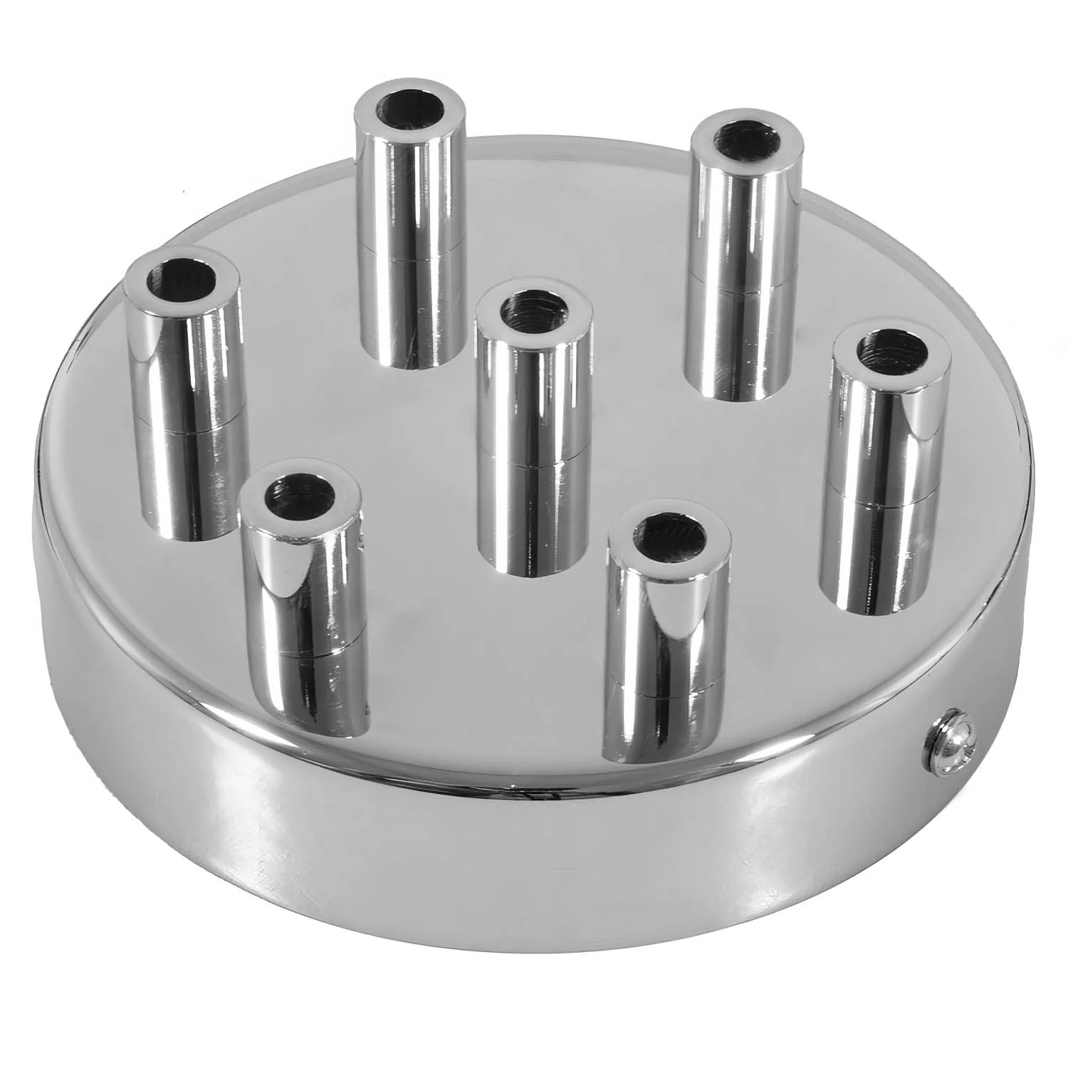 Zylindrisches Lampenbaldachin-Kit aus Metall mit 7 Löchern - Chrom - Image 7