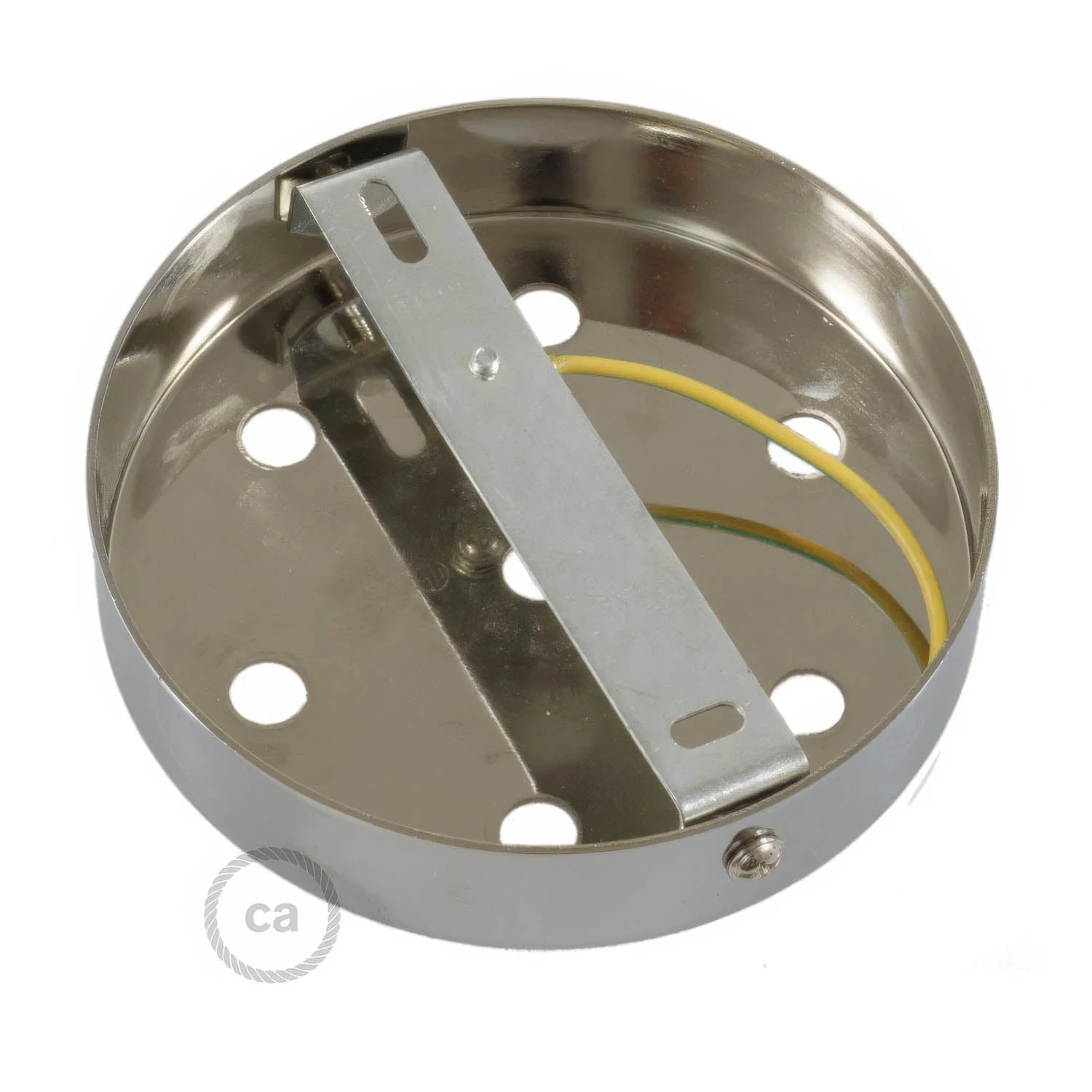 Zylindrisches Lampenbaldachin-Kit aus Metall mit 7 Löchern - Chrom - Image 9