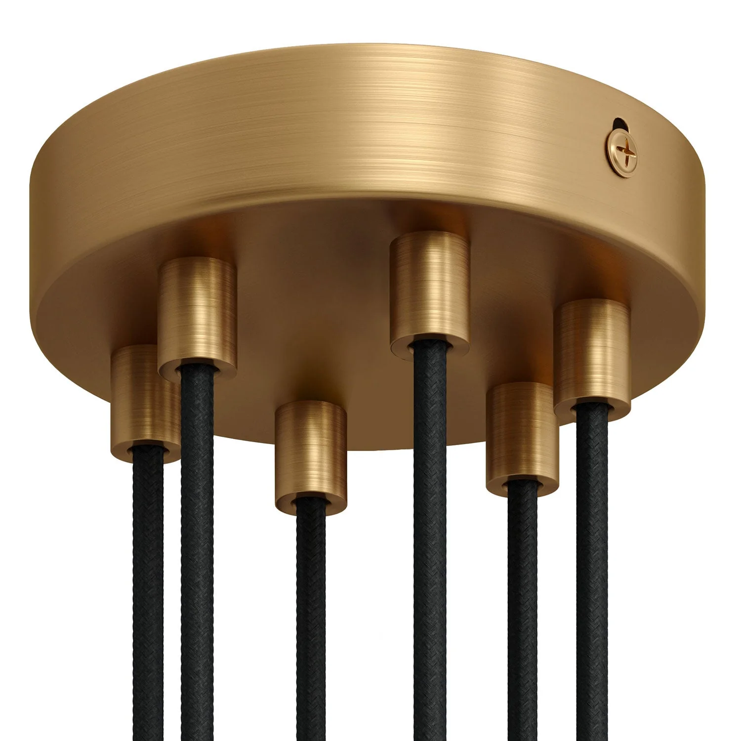 Zylindrischer Metallbaldachin-Set mit 6 Löchern – Satiniertes Bronze - Image 5