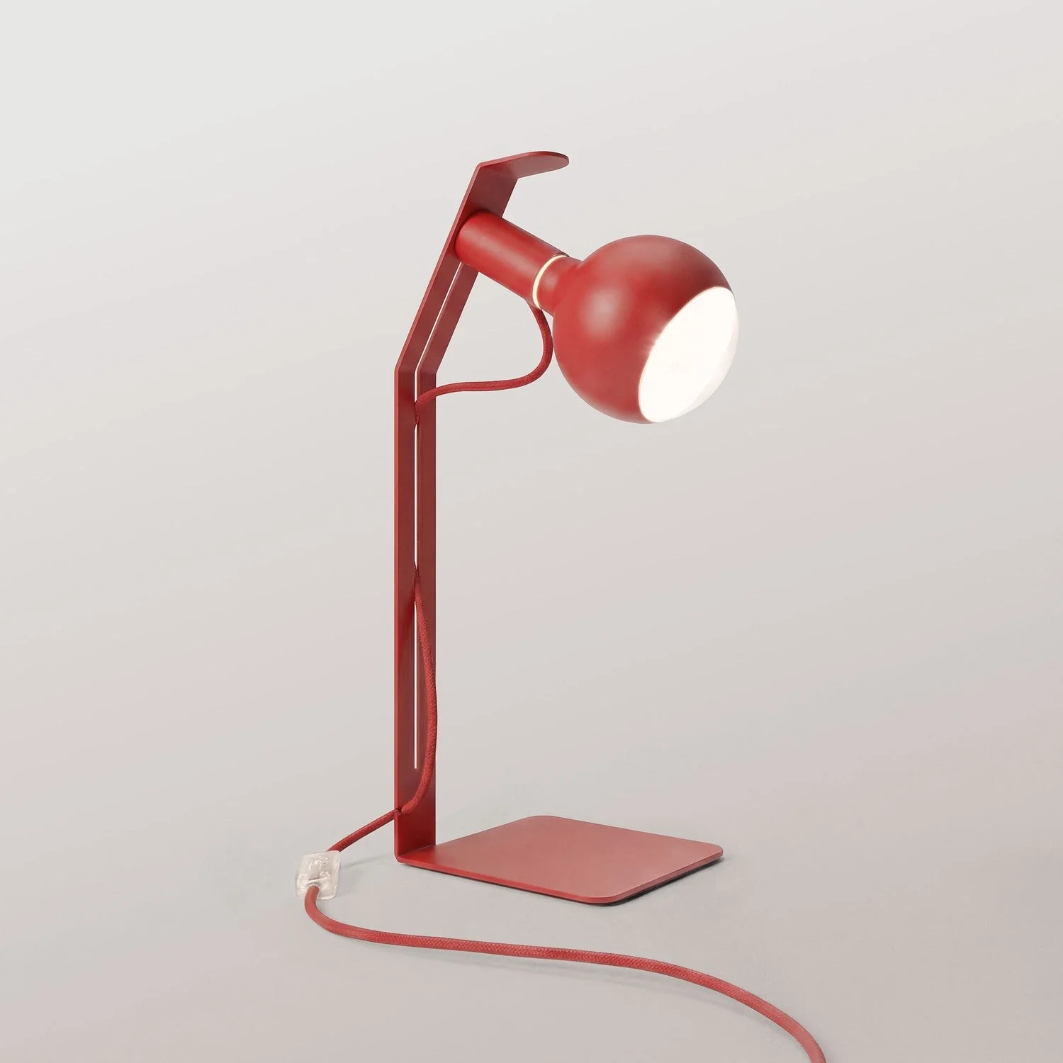 Koso Lucia – Tischlampe mit UK-Stecker – Rot