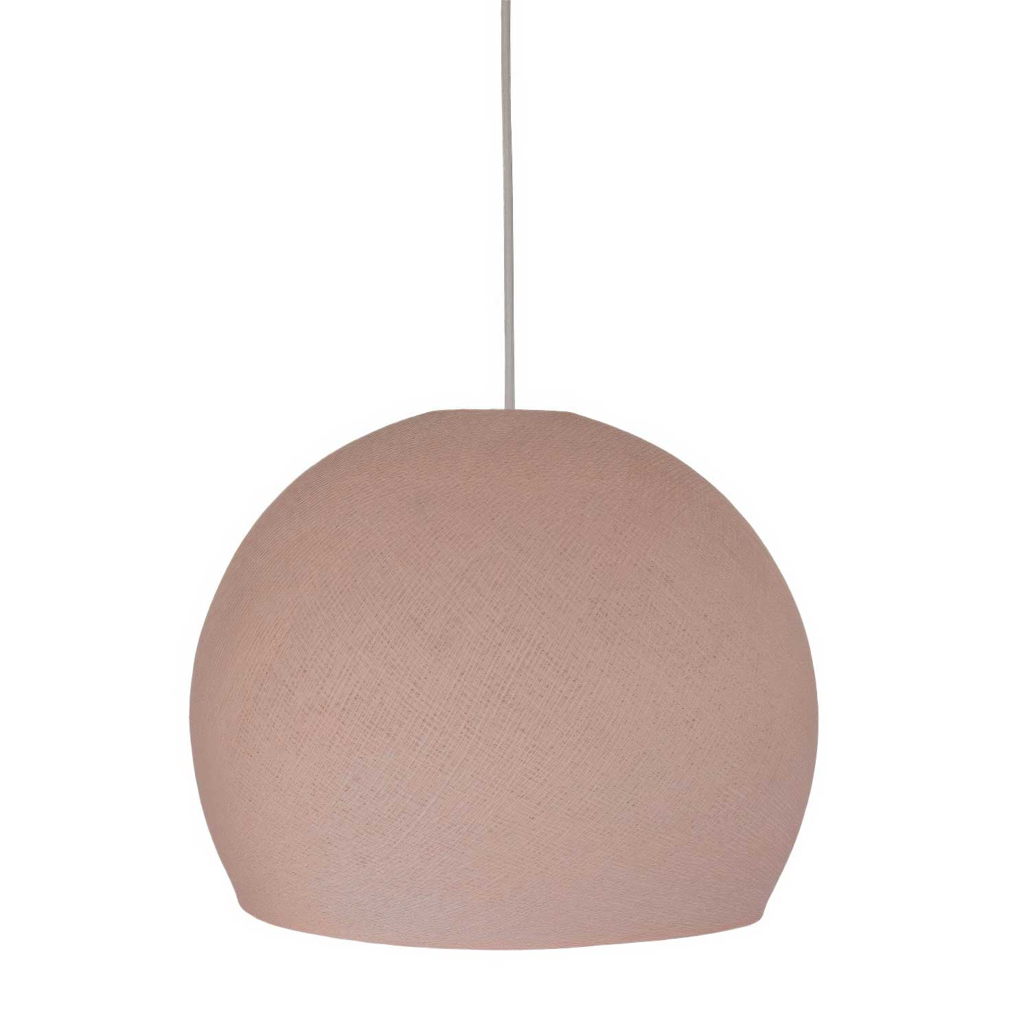 Kuppel-Lampenschirm aus 100 % handgefertigtem Draht - Polyester Zuckerrosa