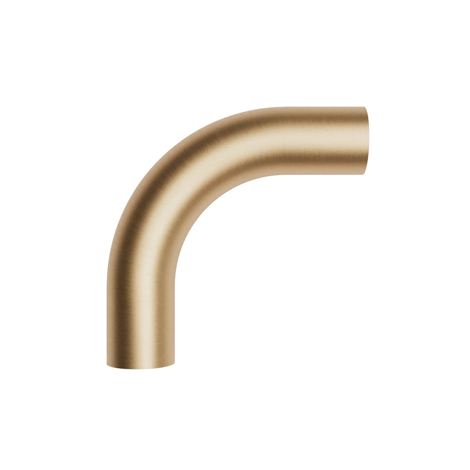 Gebogenes Verlängerungsrohr 5 cm aus Metall – Bronze matt