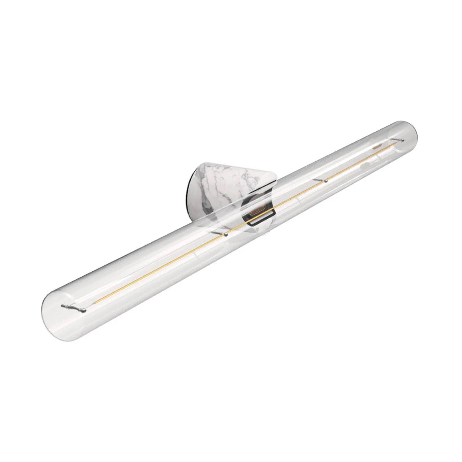 Esse14 Wand- oder Deckenleuchte für LED-Lampe S14d – Wasserdicht IP44 – White marble Effekt