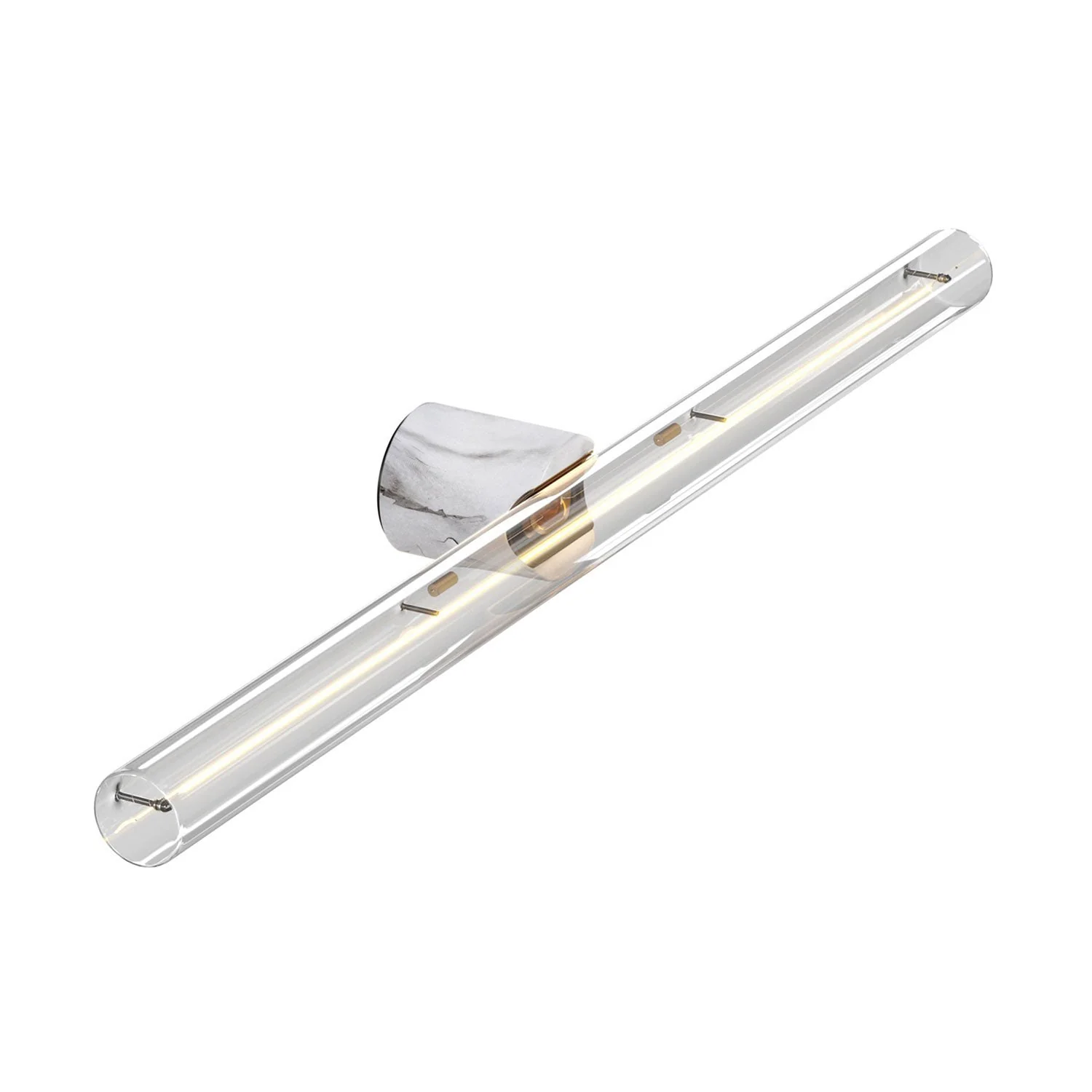 Esse14 Wand- oder Deckenleuchte für LED-Lampe S14d – Wasserdicht IP44 – White marble Effekt - Image 5