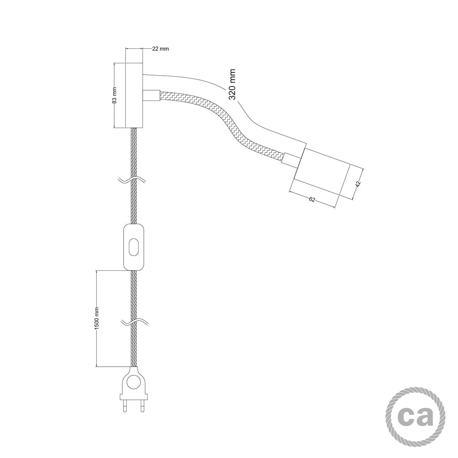 Spostaluce Flex 30-Wandleuchte mit schwenkbarem Spot GU1d0 – Satinbronze - Image 4