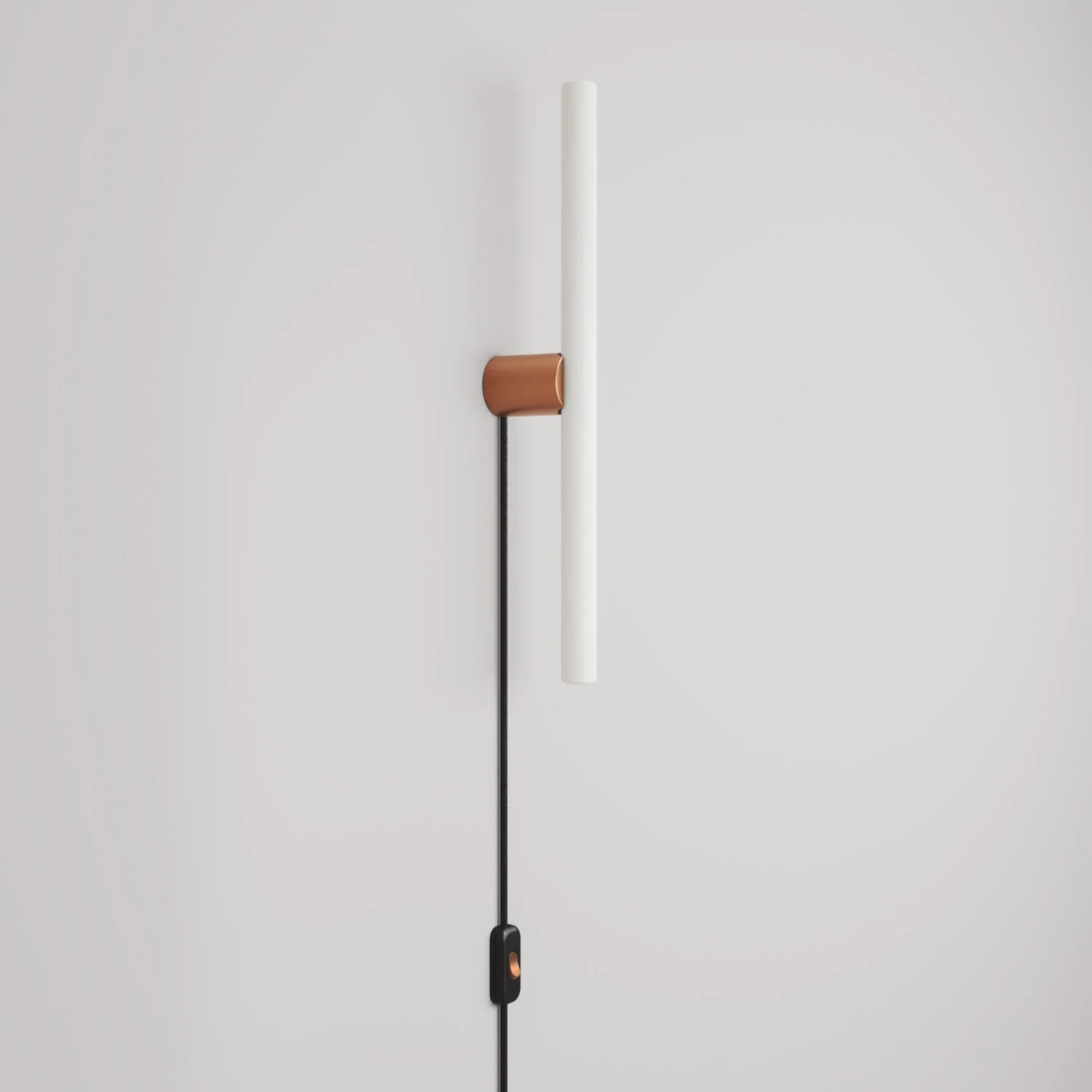 Lampe mit UK-Stecker, metallic Finish und linearem LED-Leuchtmittel S14d - Satiniertes Kupfer - Image 4