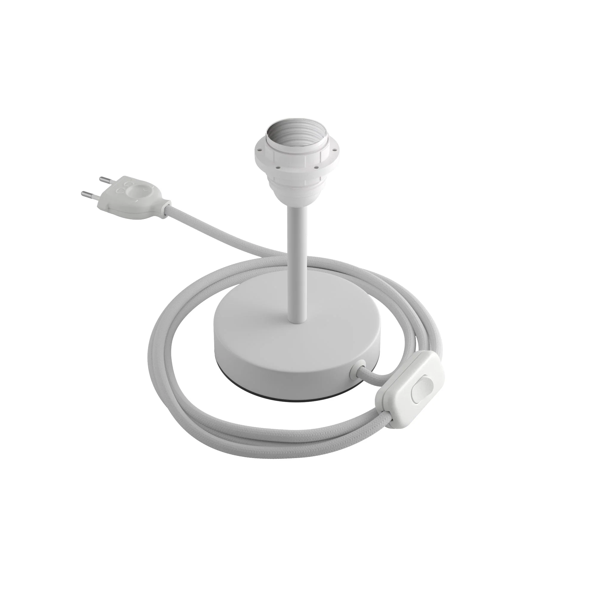 Schirmheber für Schirm – Tischleuchte aus Metall – Mattweiß - Image 5