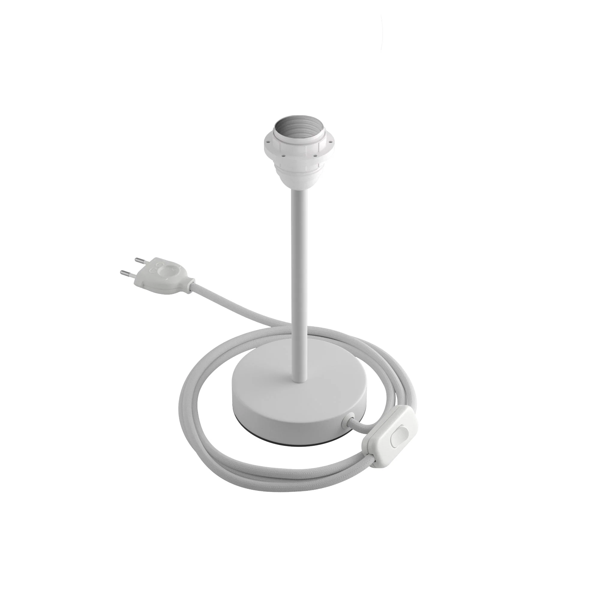 Schirmheber für Schirm – Tischleuchte aus Metall – Mattweiß - Image 7