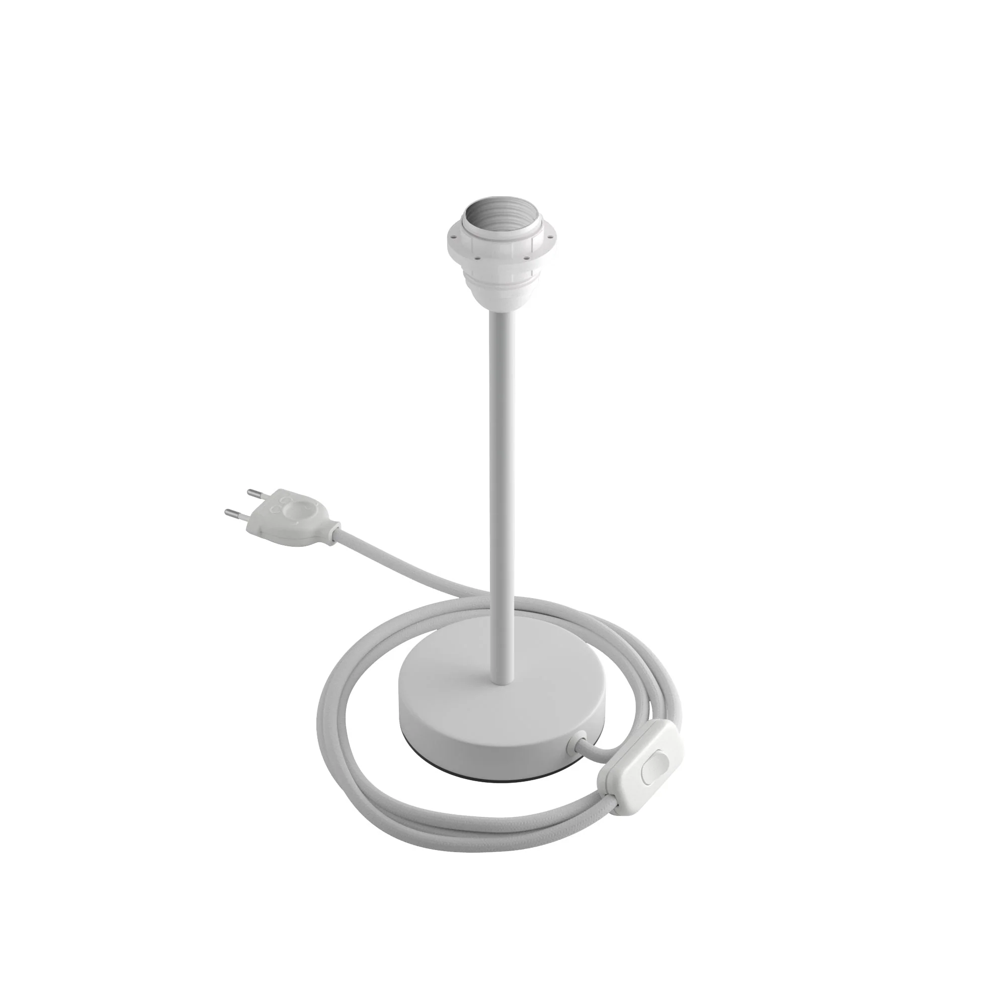 Schirmheber für Schirm – Tischleuchte aus Metall – Mattweiß - Image 8