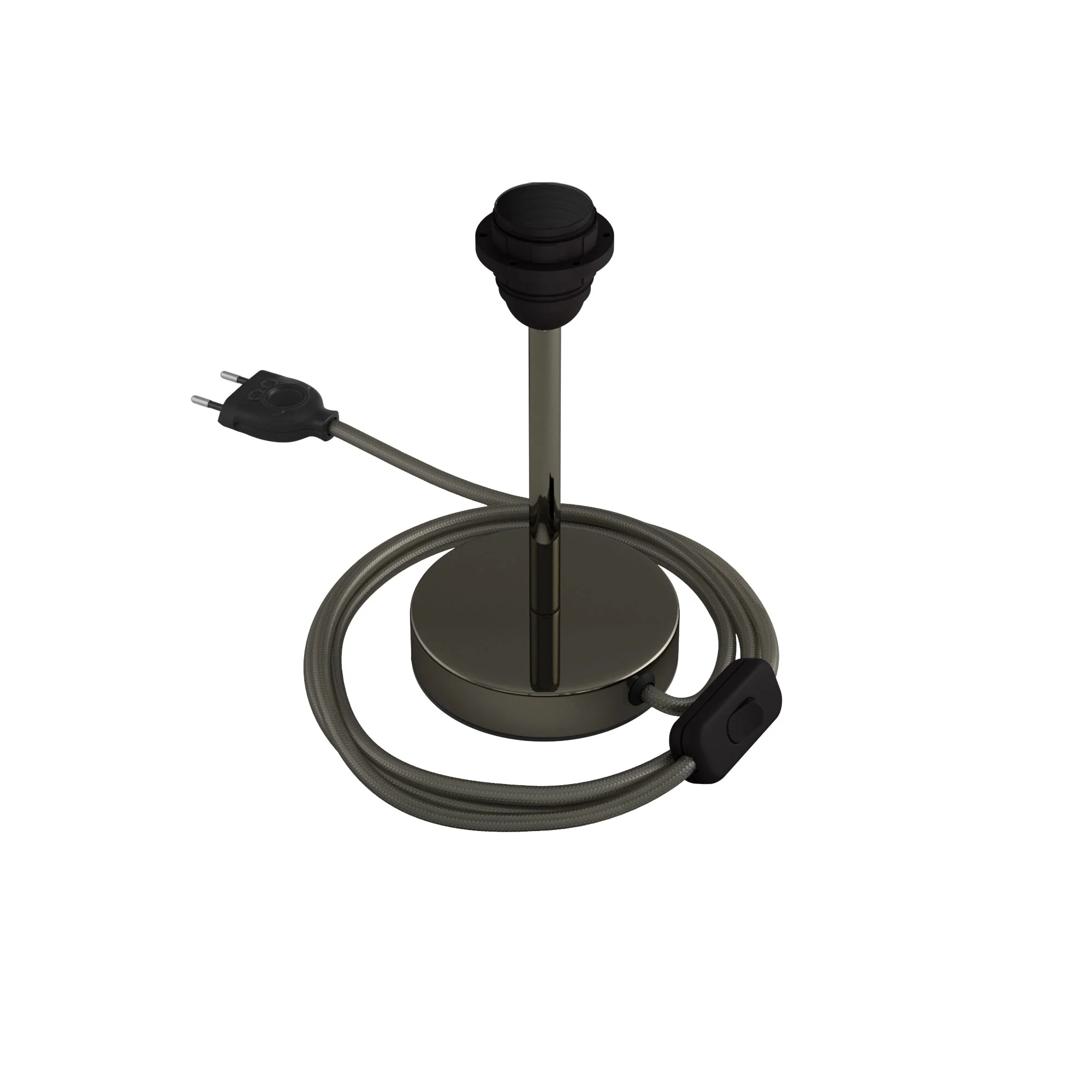 Alzaluce für Lampenschirm – Tischleuchte aus Metall – Perlschwarz - Image 6