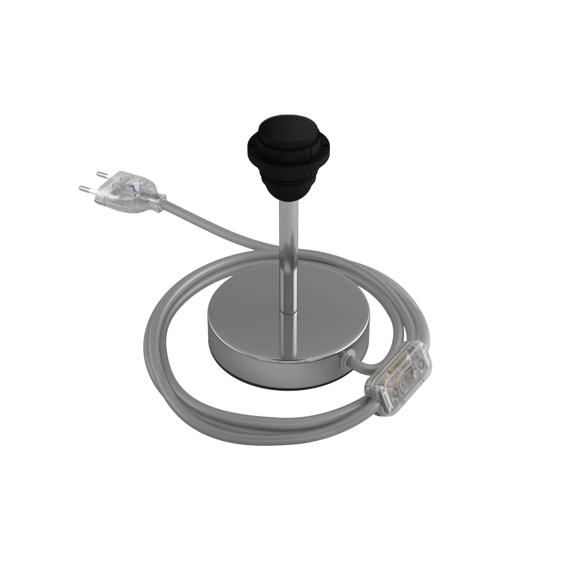 Lampenheber für Lampenschirm – Tischlampe aus Metall – Chrom - Image 5