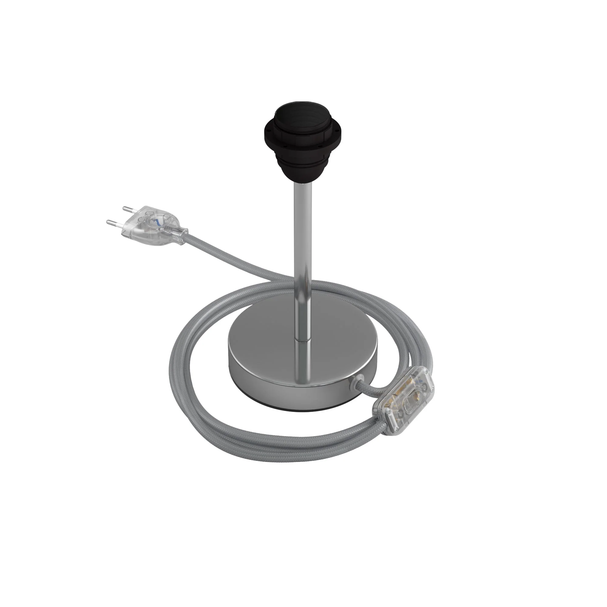 Lampenheber für Lampenschirm – Tischlampe aus Metall – Chrom - Image 6