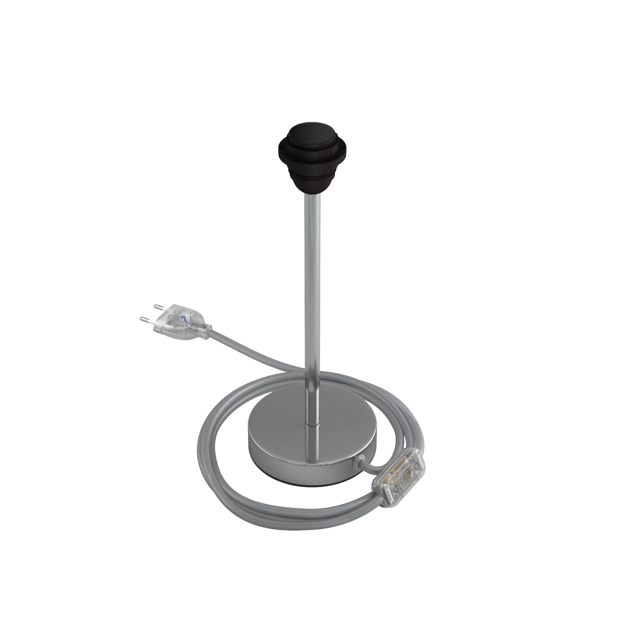 Lampenheber für Lampenschirm – Tischlampe aus Metall – Chrom - Image 8