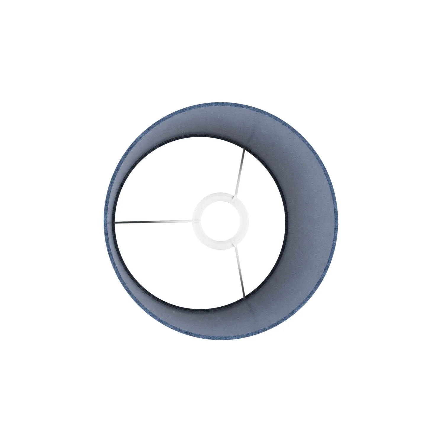 Athena Lampenschirm mit E27-Fassung für Tisch- oder Stehleuchte – Made in Italy – Blaue Wolle - Image 3