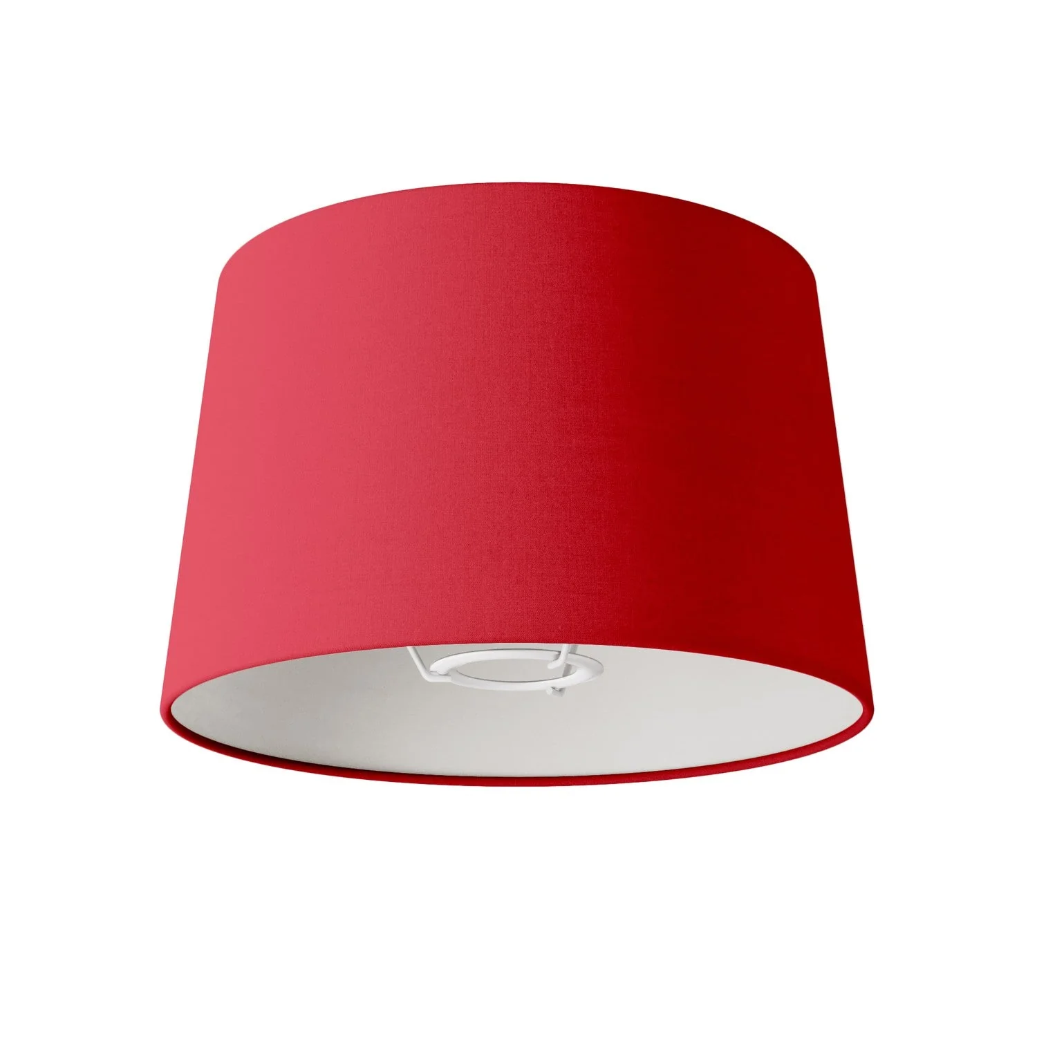 Athena-Lampenschirm mit E27-Fassung für Tisch- oder Stehleuchte – Made in Italy – roter Stoff