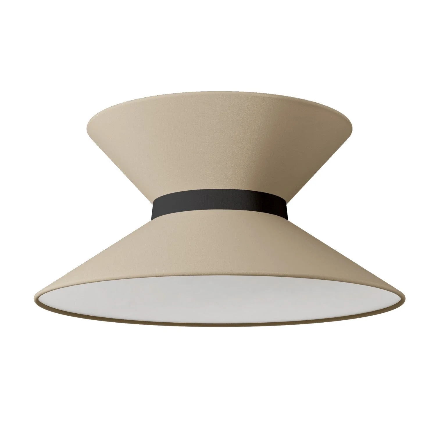 Lampenschirm Clessidra aus Stoff, Arenal-Taupe – Made in Italy - Image 10