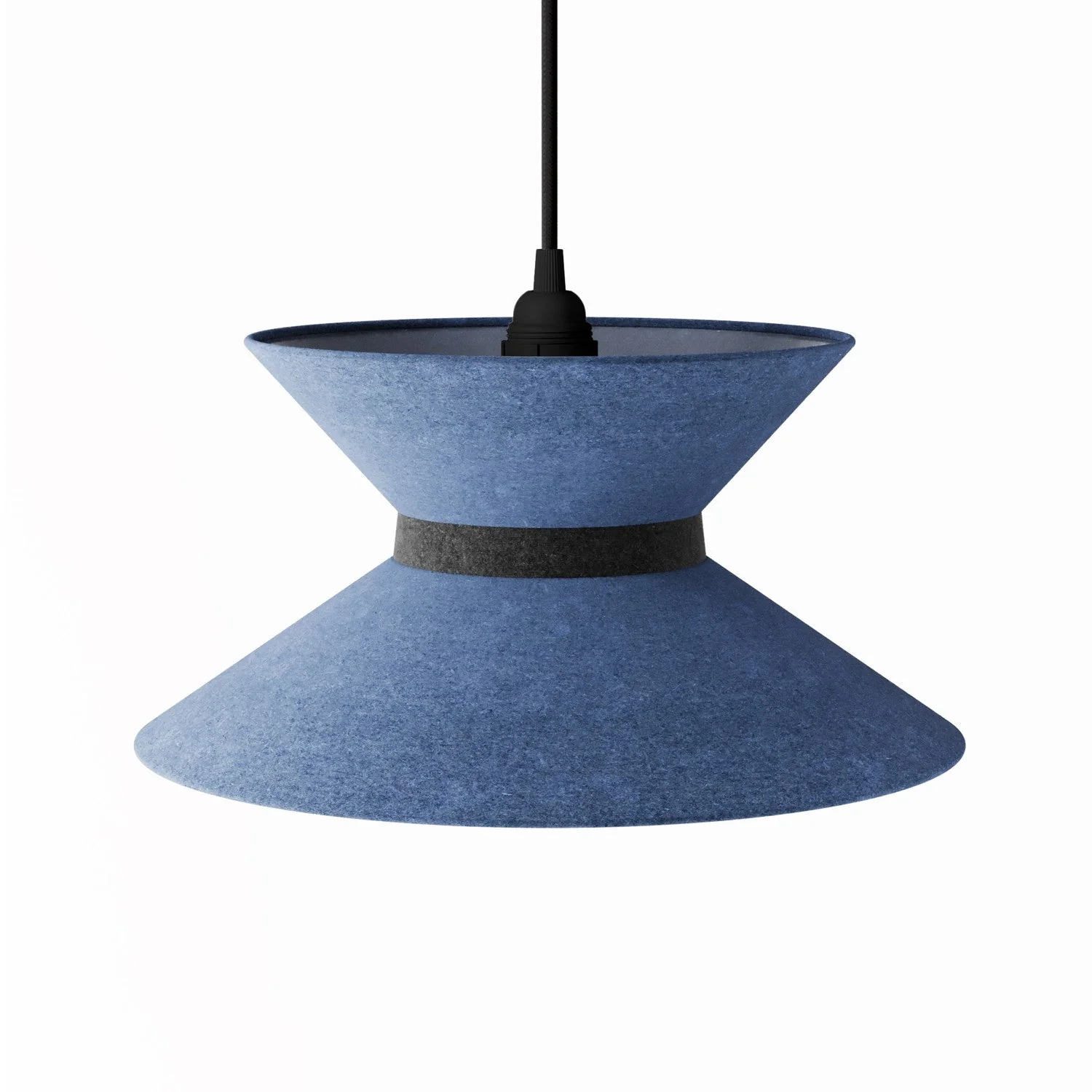 Stoffschirm Clessidra für Pendelleuchte – Blaue Wolle - Image 13