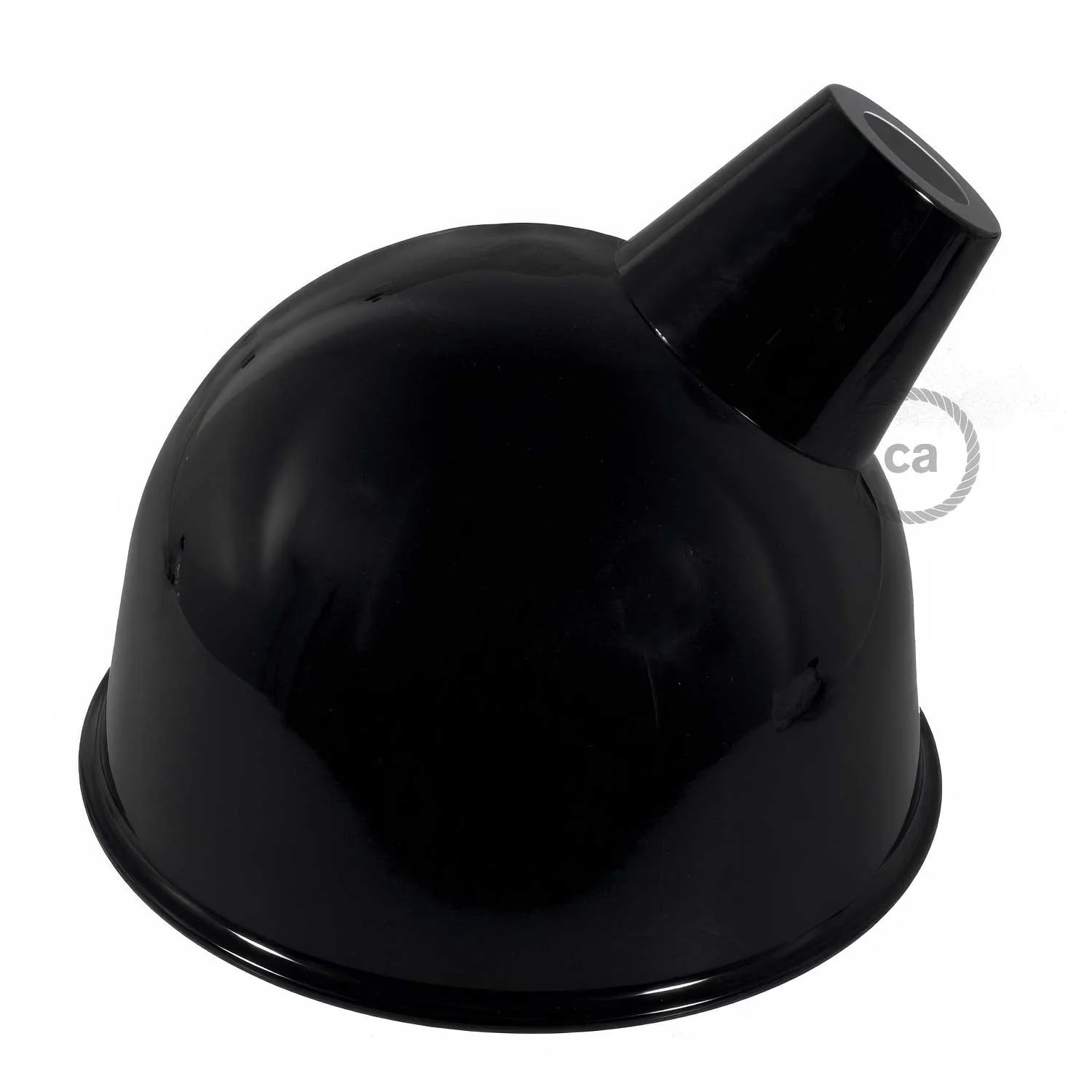Broadway-Lampenschirm aus emailliertem Metall mit E27-Fassung – Schwarz - Image 3