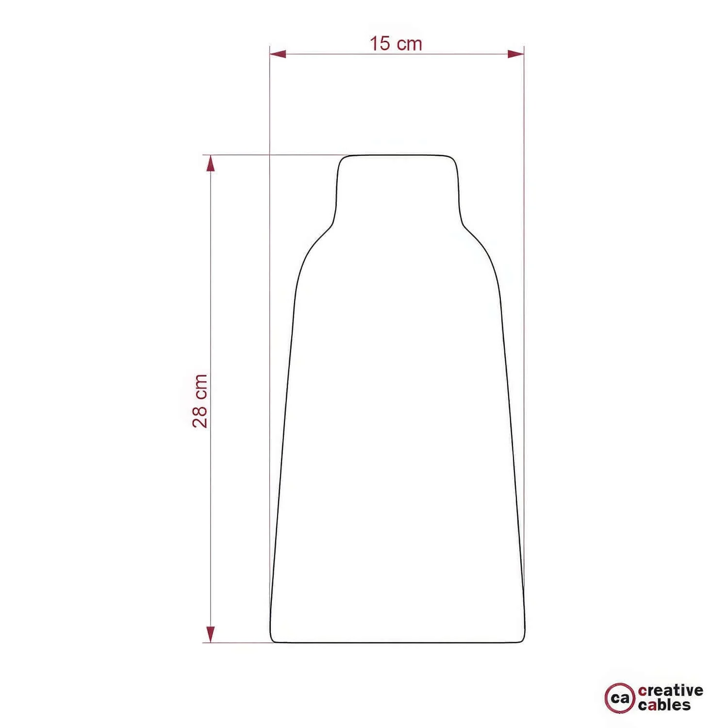 Flaschenförmiger Lampenschirm aus Keramik, Kollektion Materia – Made in Italy – Gestreiftes Evergreen - Image 4