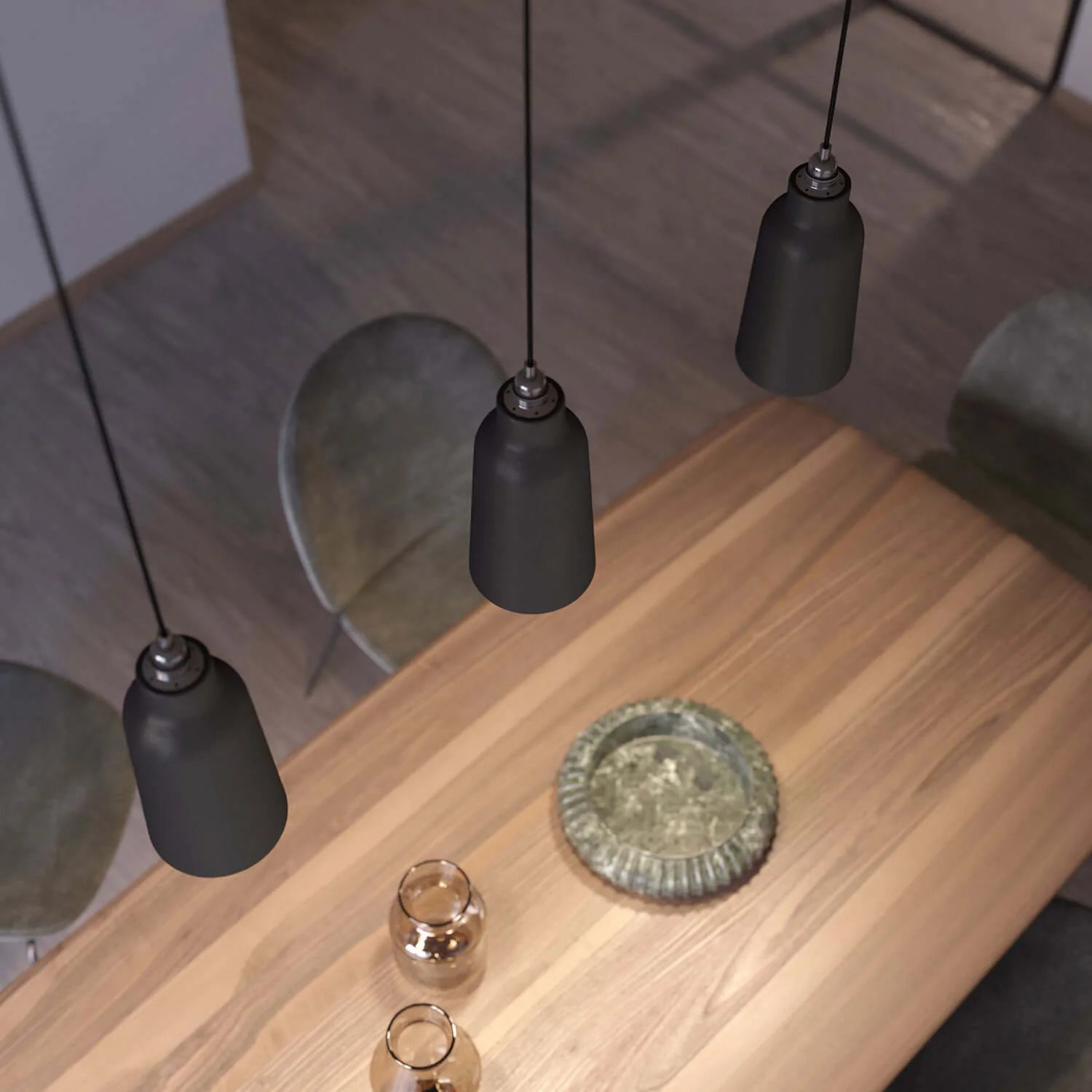 Flaschen-Lampenschirm aus Keramik, Materia-Kollektion – Made in Italy – Tafel - Image 3