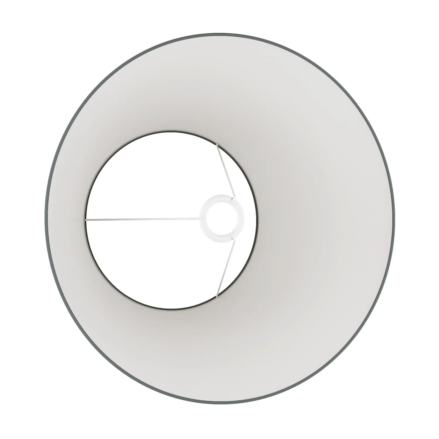 Impero L-Lampenschirm für Tischlampe oder Wandleuchte mit E27-Fassung – Made in Italy – Dunkelgraues Leinwandgewebe - Image 3