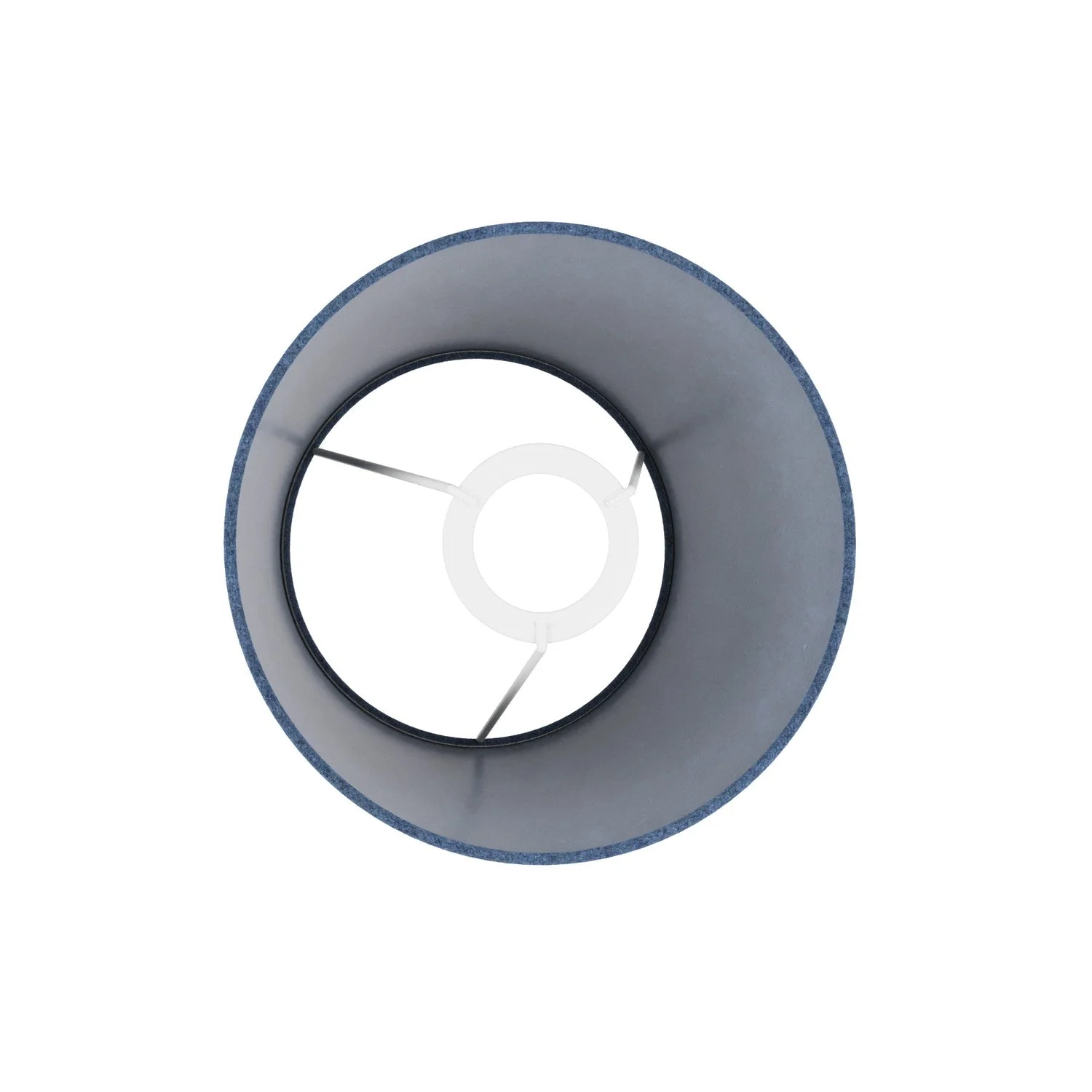Impero S Lampenschirm mit E27-Fassung für Tischleuchte oder Wandleuchte – Made in Italy – Blaue Wolle - Image 3