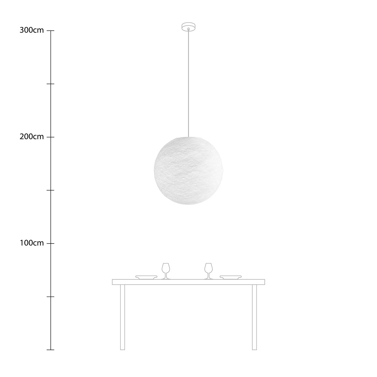 Sfera Light-Lampenschirm aus handgefertigtem Garn – Weißer Polyester - Image 10