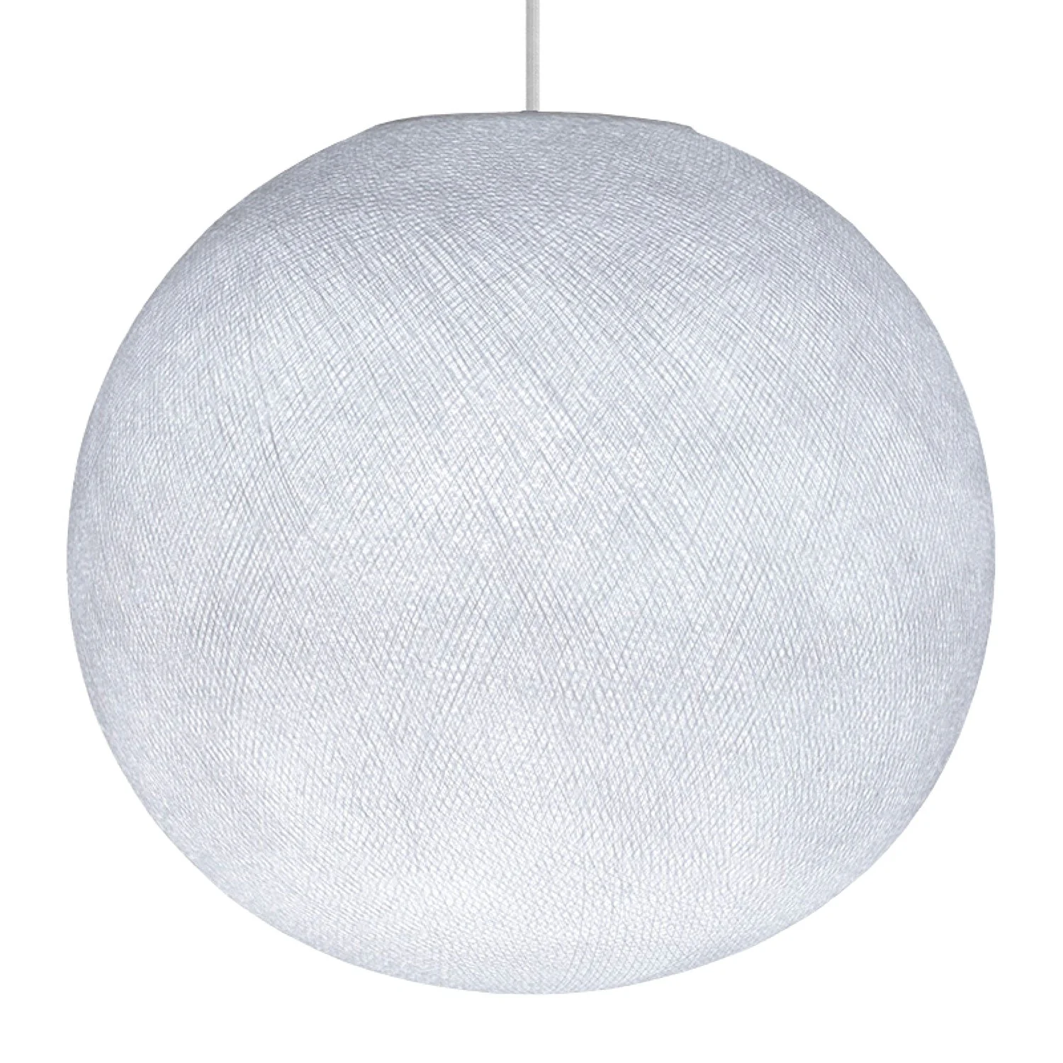 Sfera Light-Lampenschirm aus handgefertigtem Garn – Weißer Polyester - Image 2